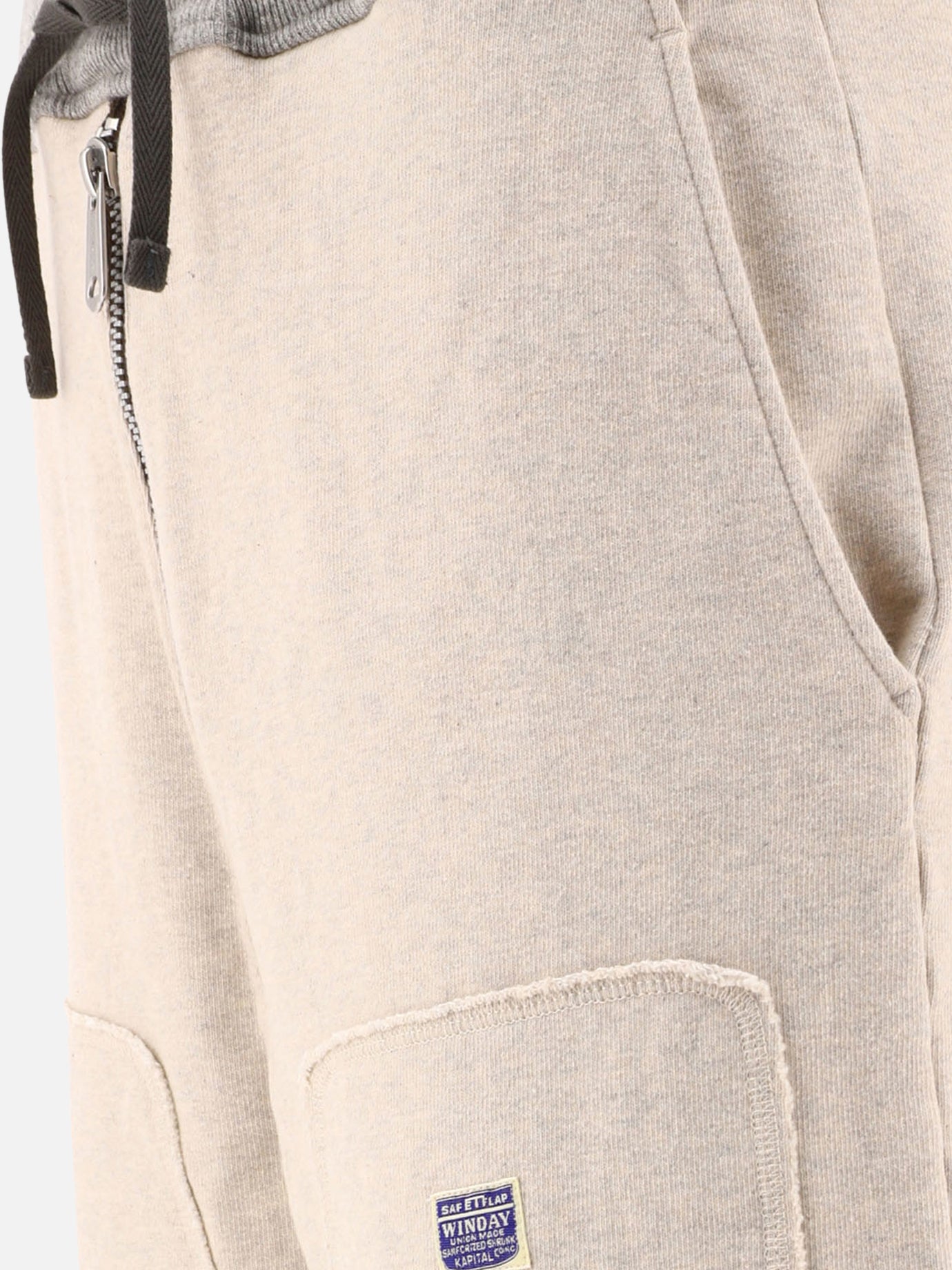 KAPITAL Pantaloni sportivi con zip 15327243_1 Beige 4