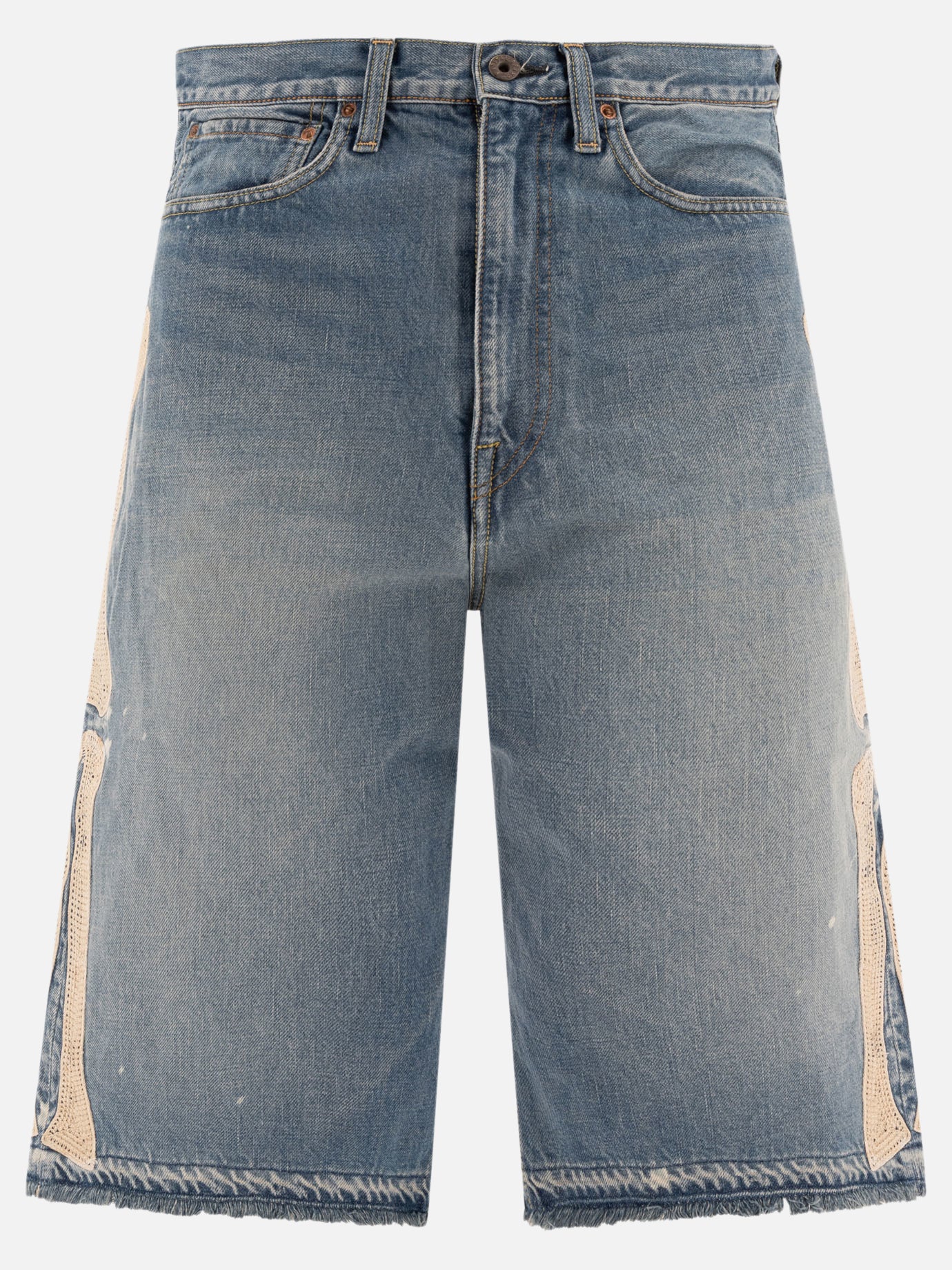 KAPITAL "Bone" shorts 14084118_32 Light blue 1