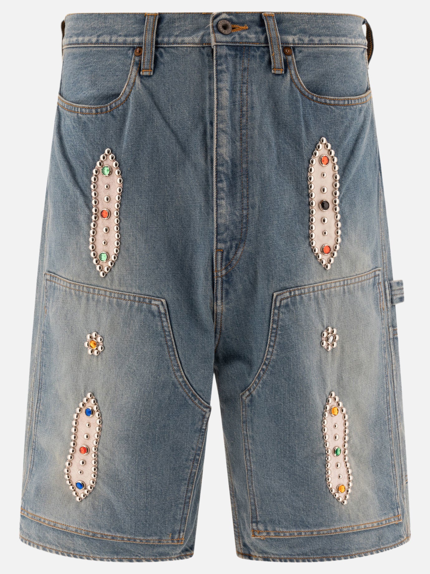 KAPITAL "Studs Remake" shorts 15077490_36 Light blue 1