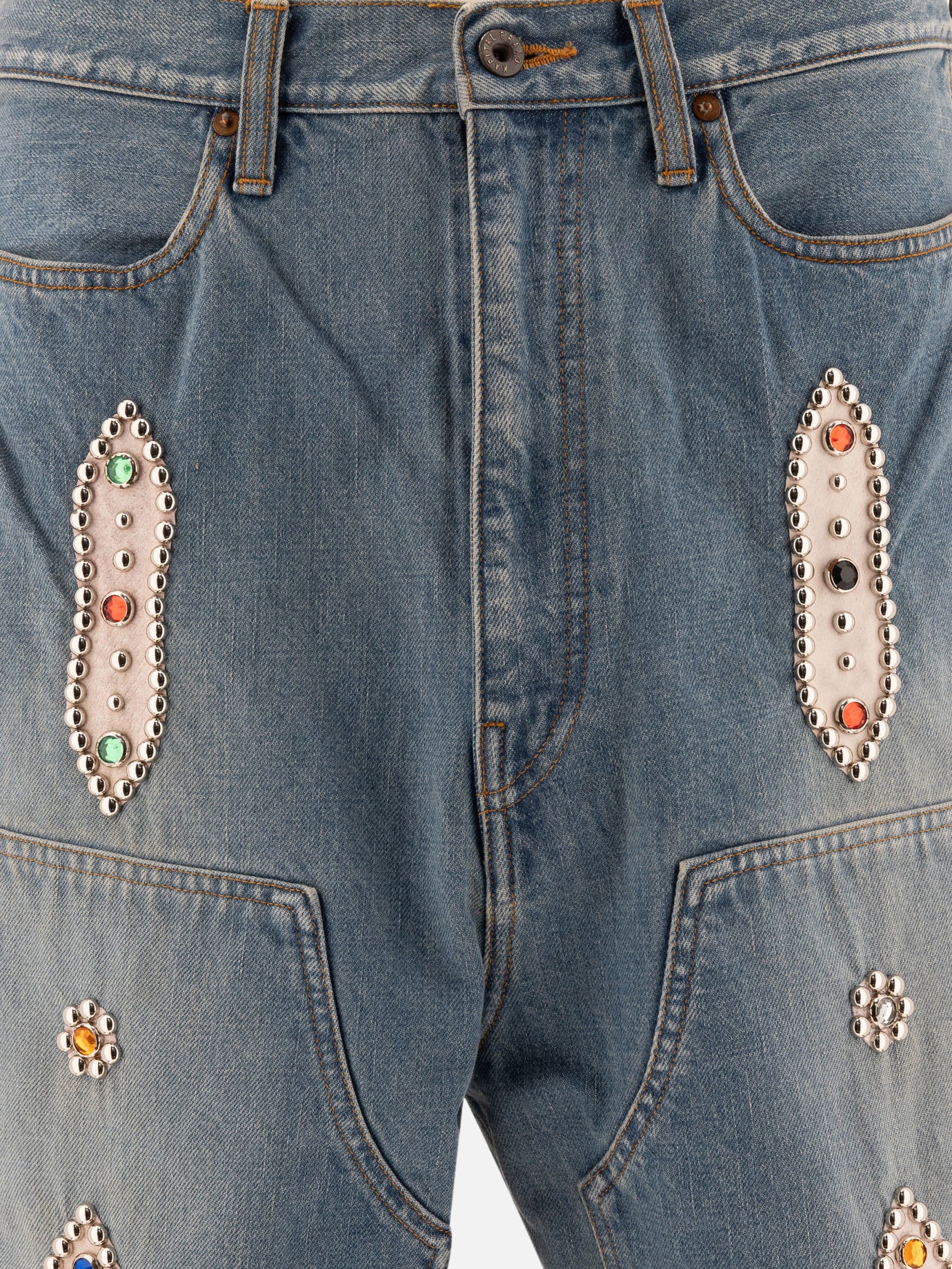 KAPITAL "Studs Remake" shorts 15077490_36 Light blue 3