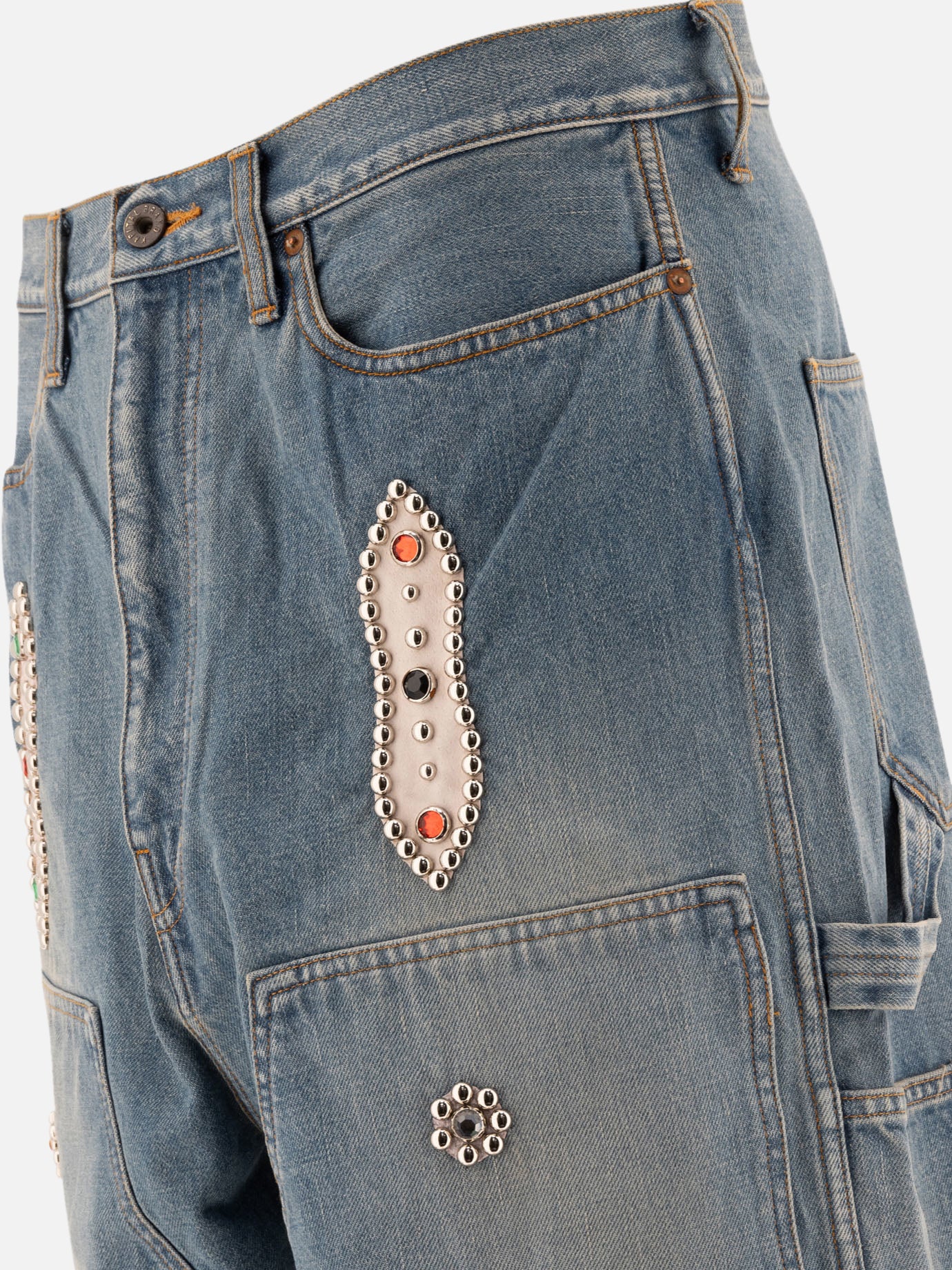 KAPITAL "Studs Remake" shorts 15077490_36 Light blue 4