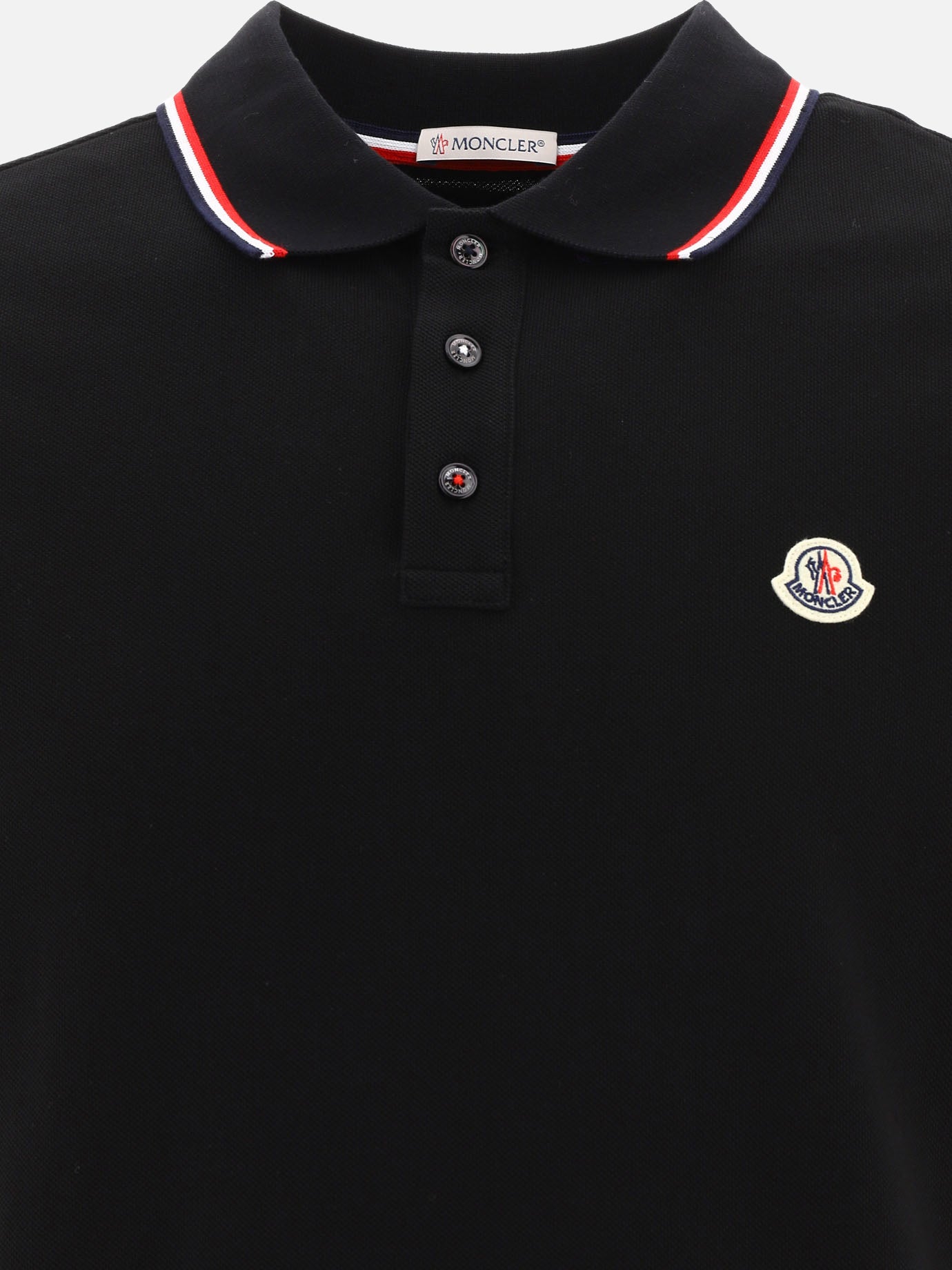 Moncler Polo con logo 18596429_S Black 3