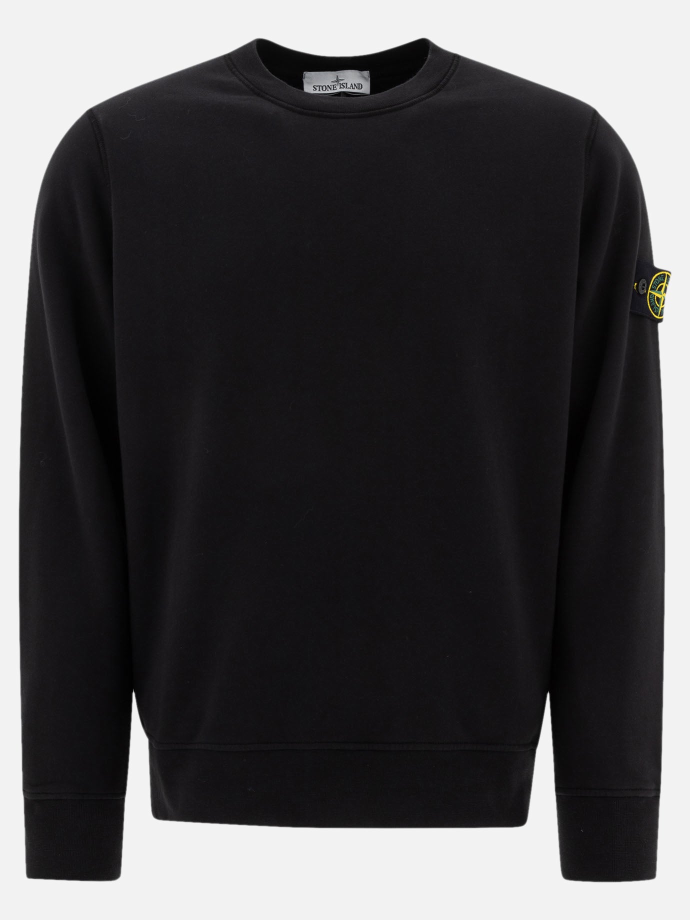 Stone Island Organic cotton fleece sweatshirt 18360261_M Black 1