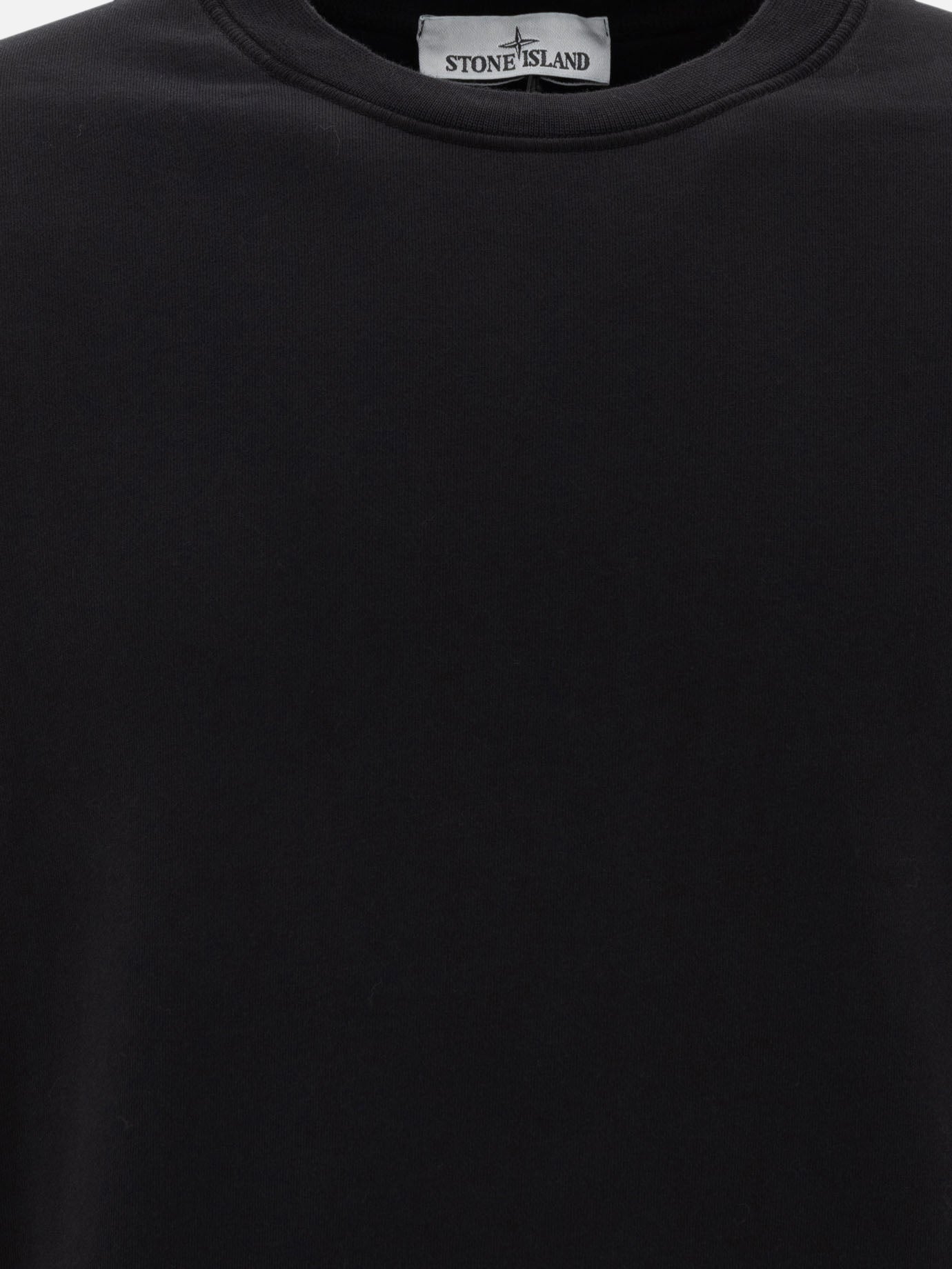 Stone Island Organic cotton fleece sweatshirt 18360261_M Black 3