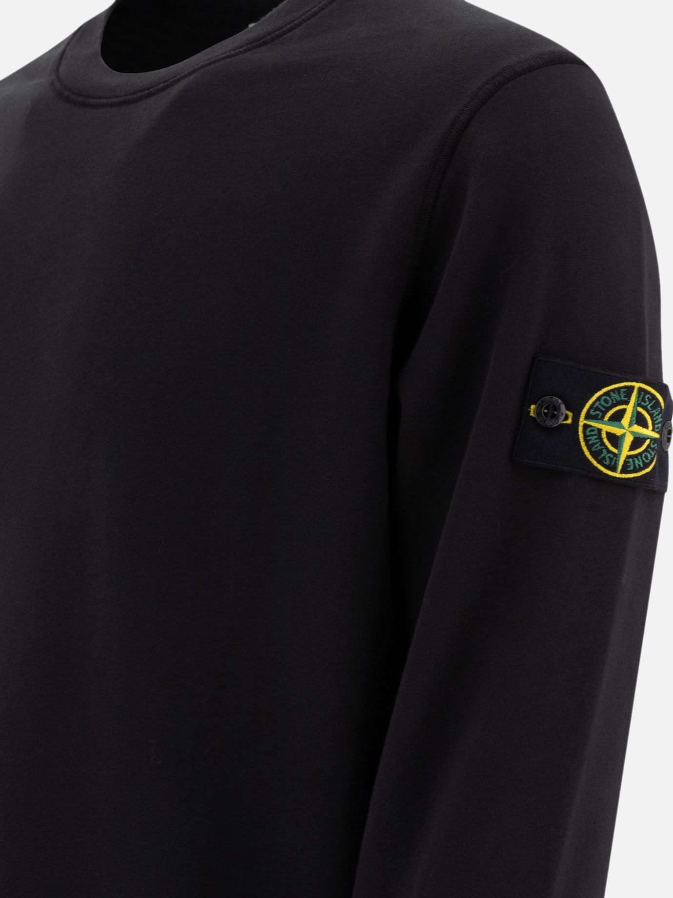 Stone Island Organic cotton fleece sweatshirt 18360261_M Black 4