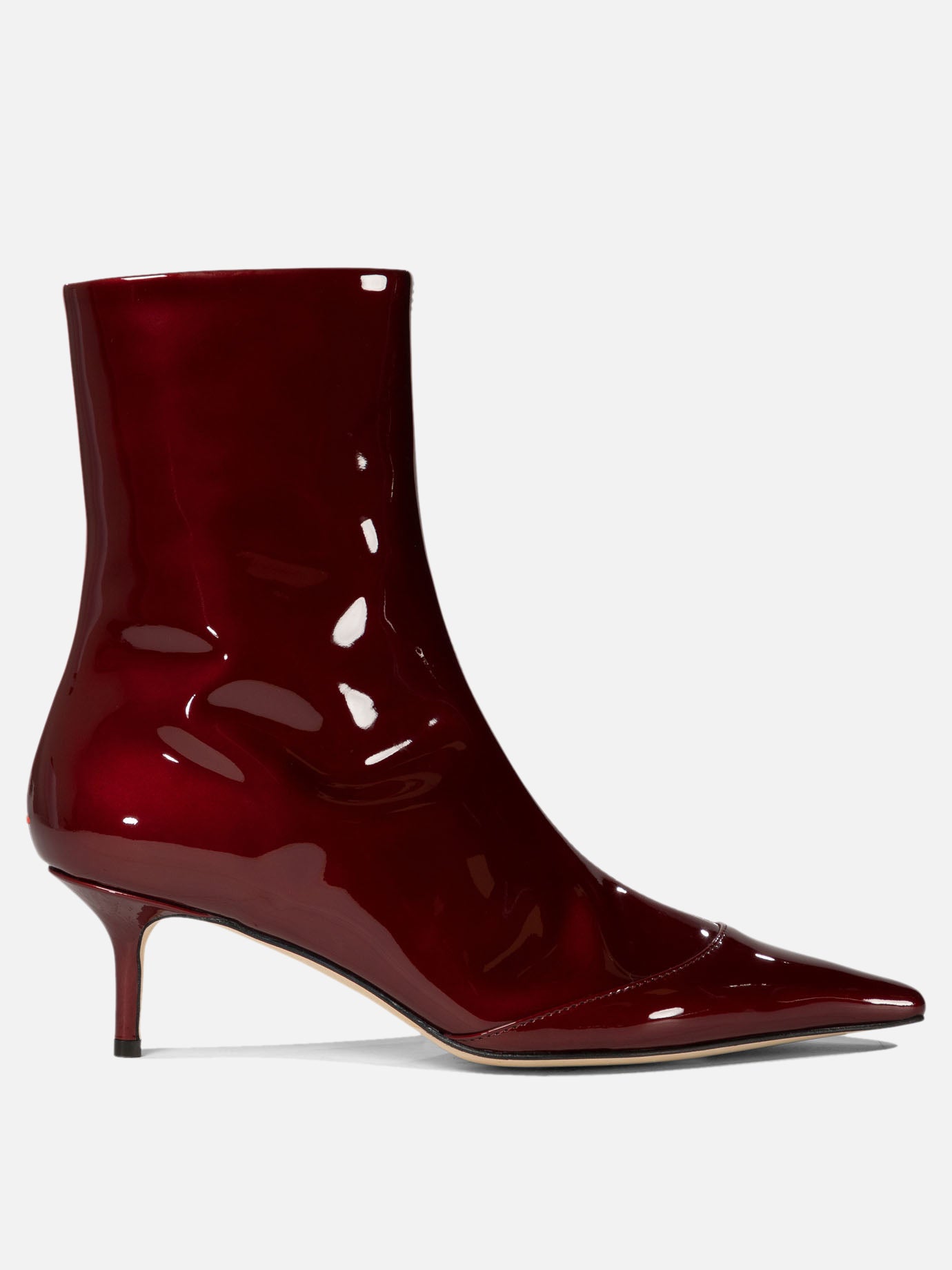Aeyde "Roe" patent leather ankle boots 15822781_40 Bordeaux 1