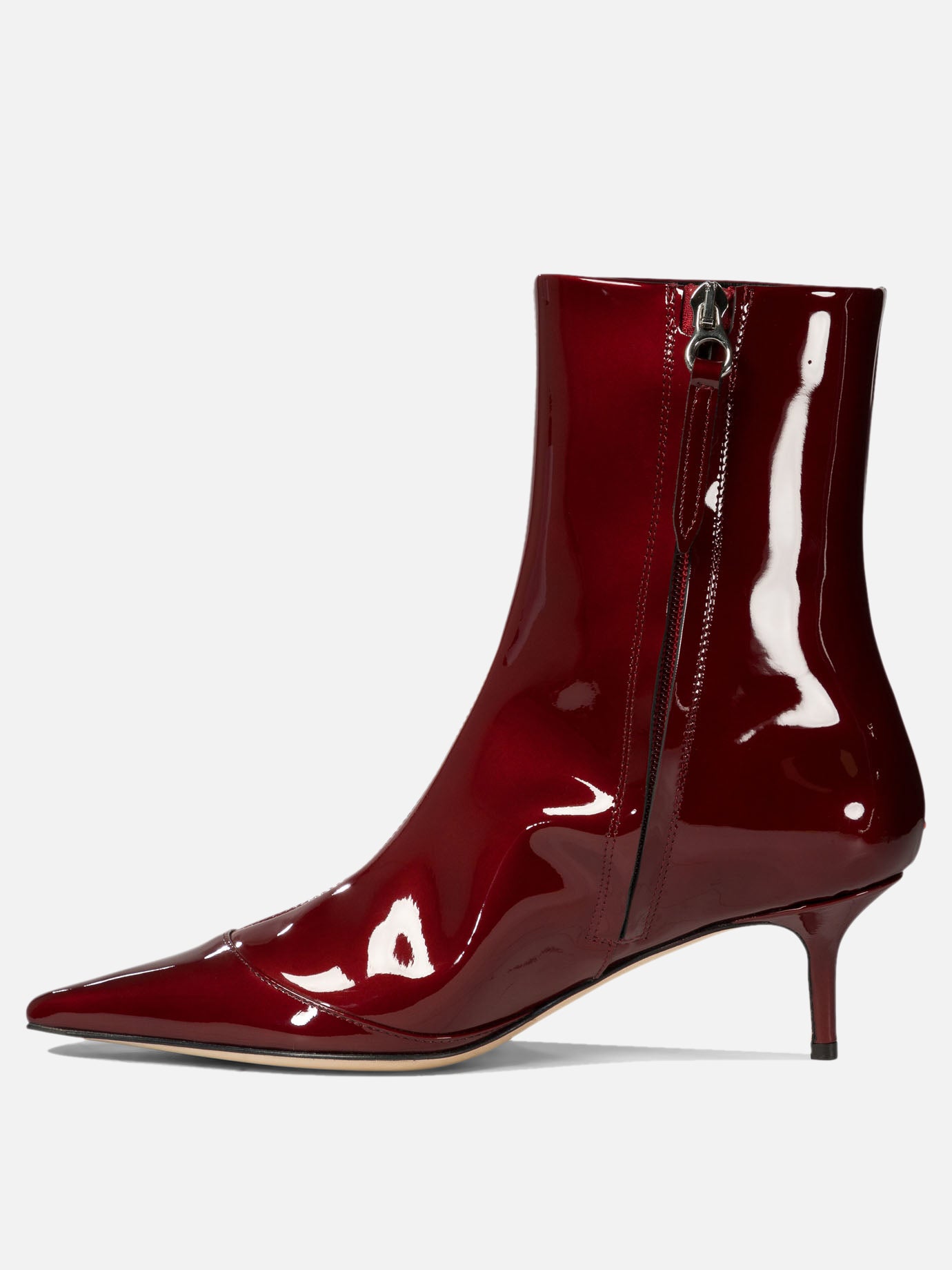 Aeyde "Roe" patent leather ankle boots 15822781_40 Bordeaux 3