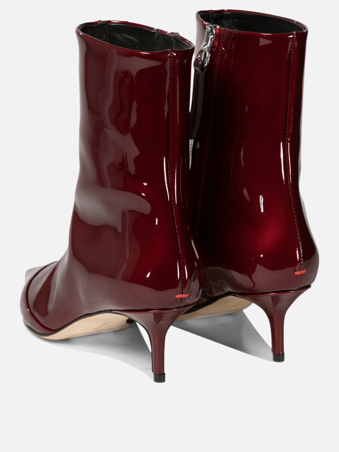 Aeyde "Roe" patent leather ankle boots 15822781_40 Bordeaux 4
