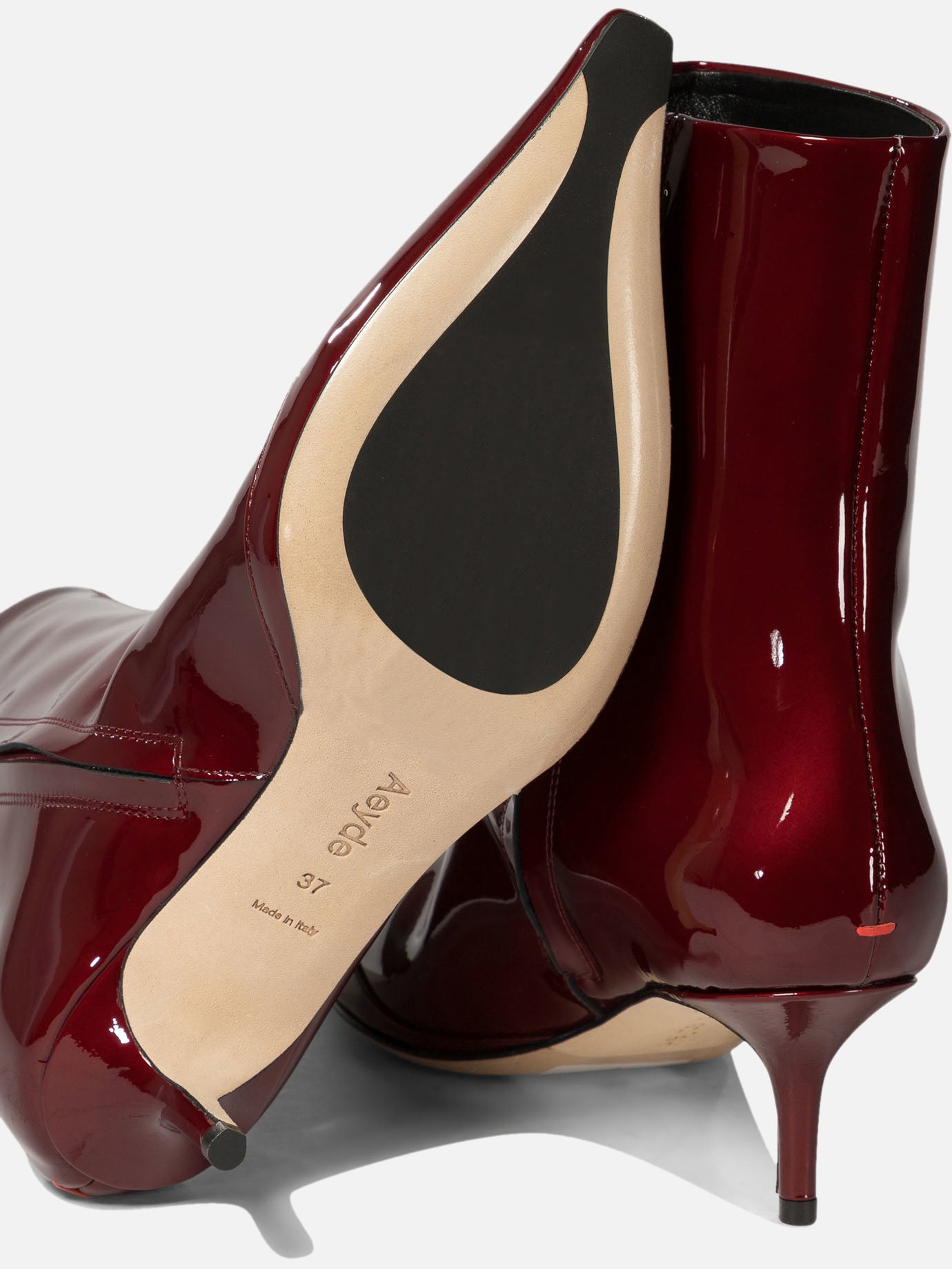 Aeyde "Roe" patent leather ankle boots 15822781_40 Bordeaux 5