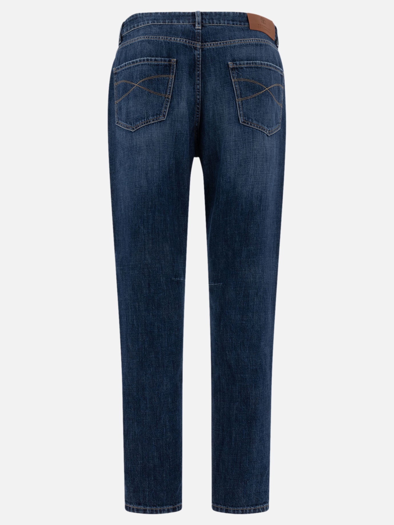 Brunello Cucinelli Jeans leisure fit in denim leggero 10901733_48 Blue 2