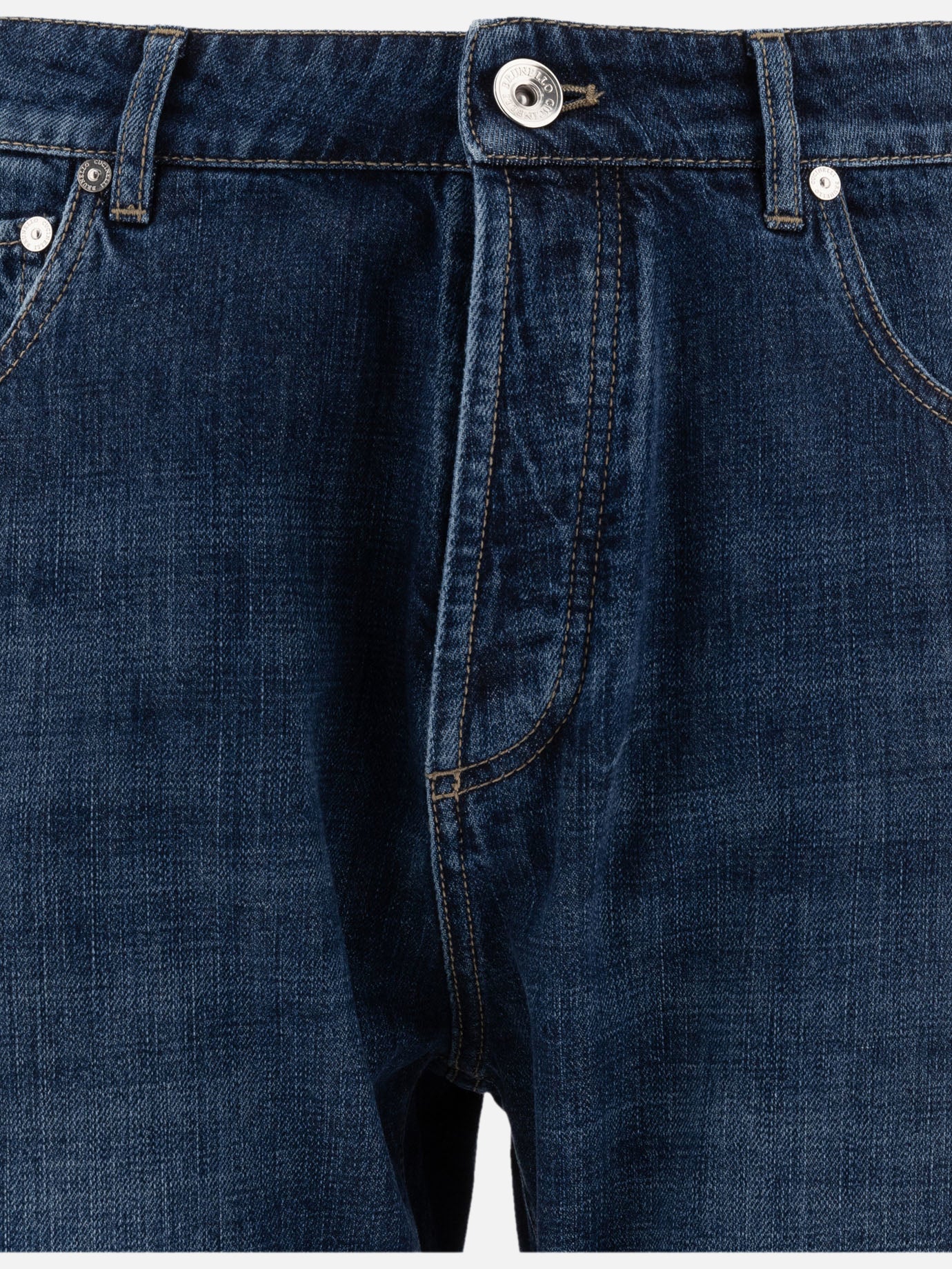 Brunello Cucinelli Jeans leisure fit in denim leggero 10901733_48 Blue 3