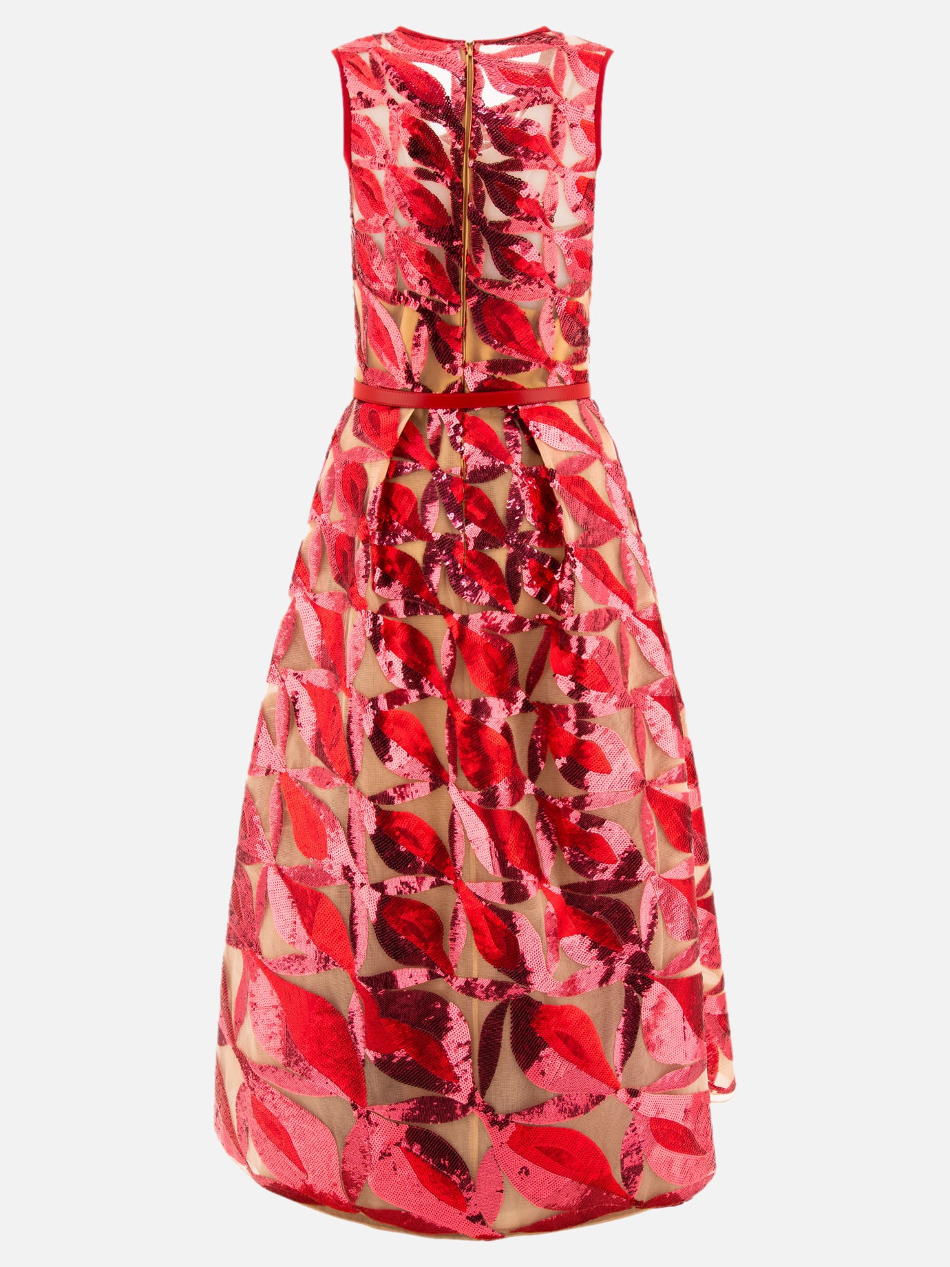 Elie Saab Embroidered tulle dress 12332943_38 Red 2