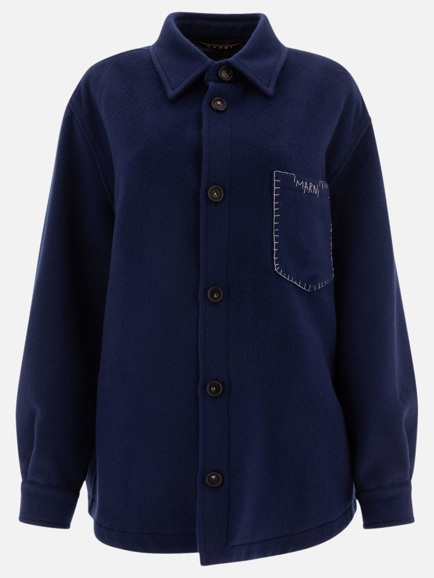 Marni Cappotto stile overshirt 14718785_40 Blue 1