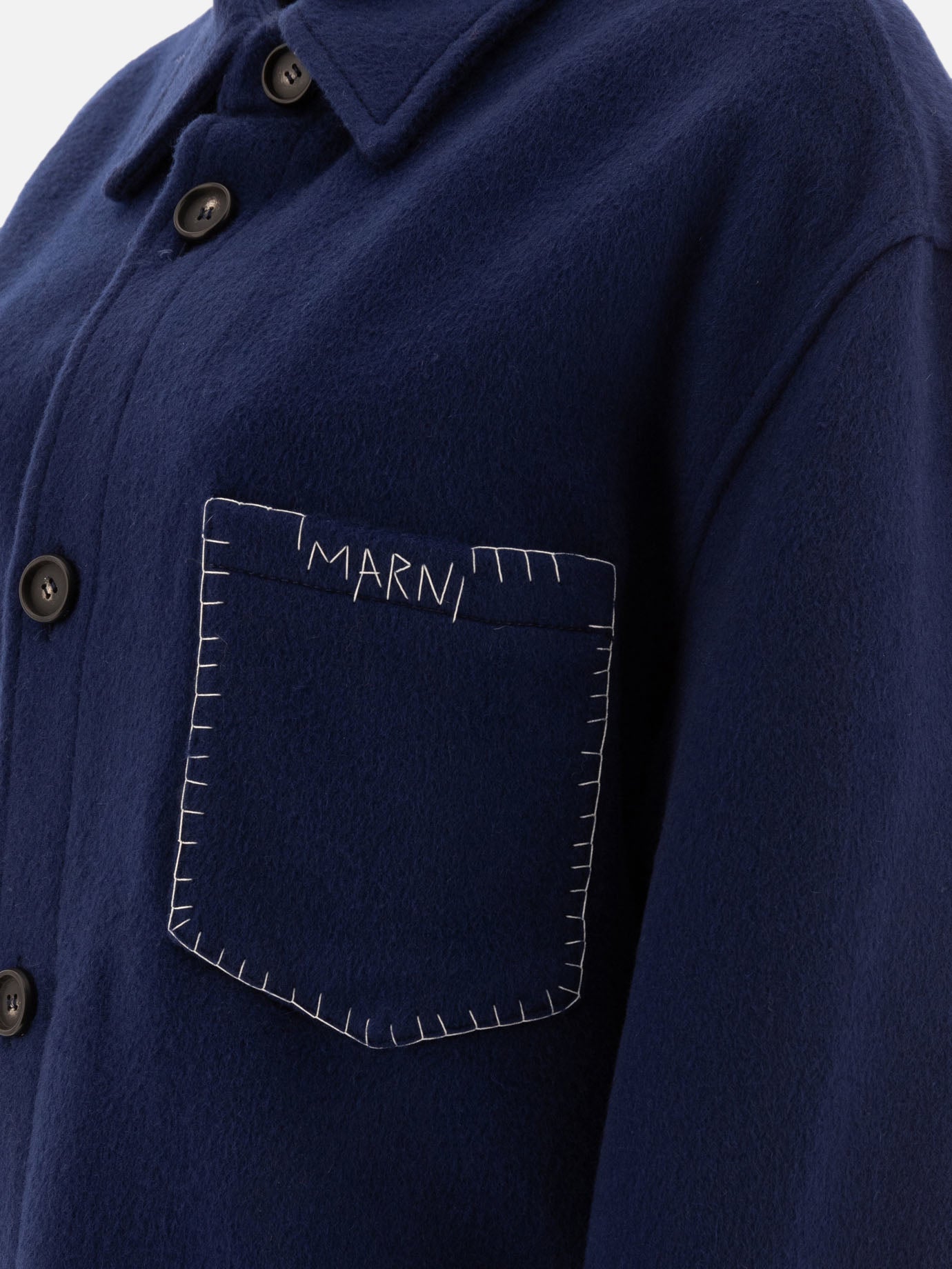 Marni Cappotto stile overshirt 14718785_40 Blue 4