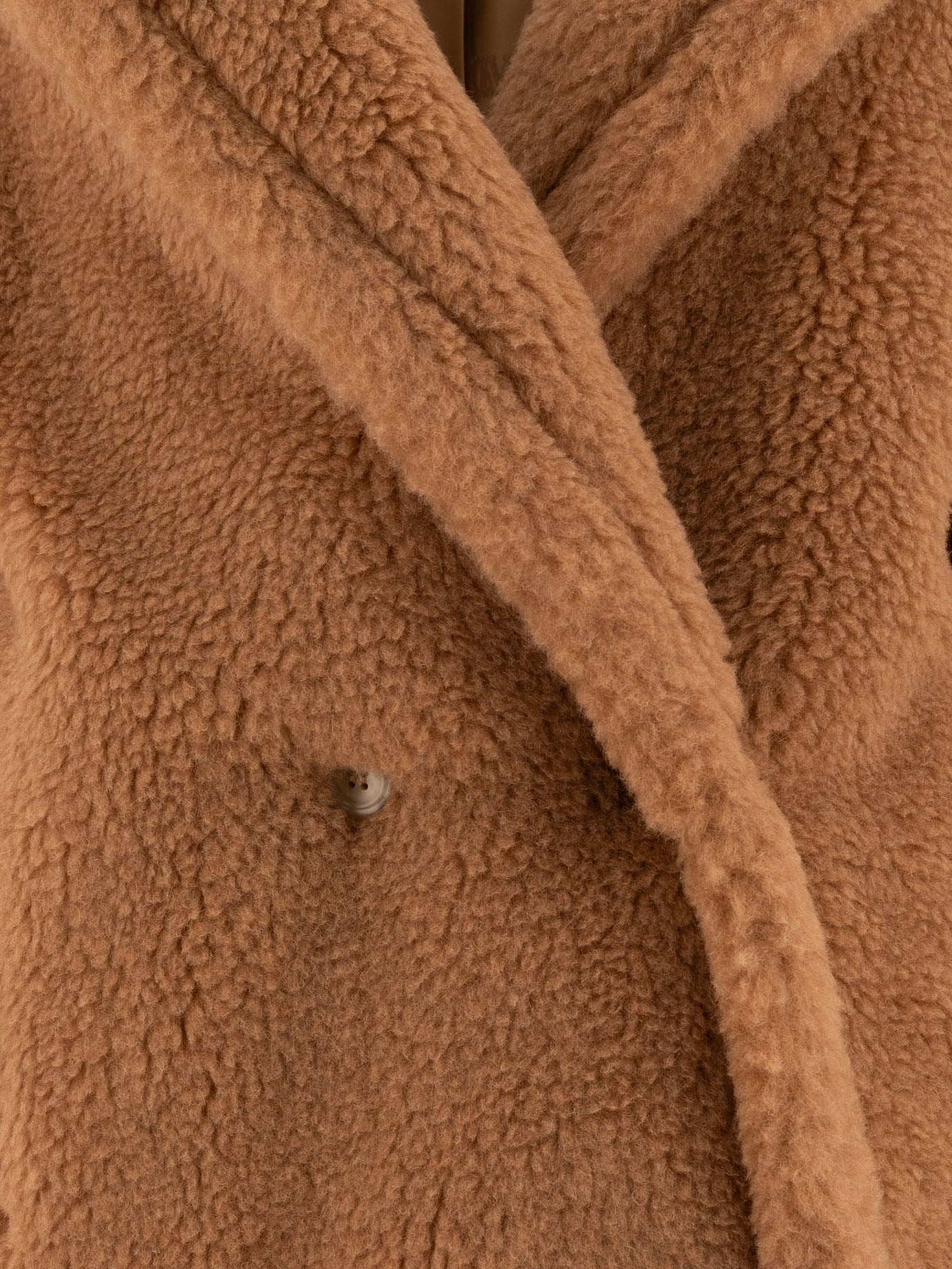 Max Mara Cappotto corto "Teddy Bear Icon" in alpaca e lana 17056131_XS Beige 3