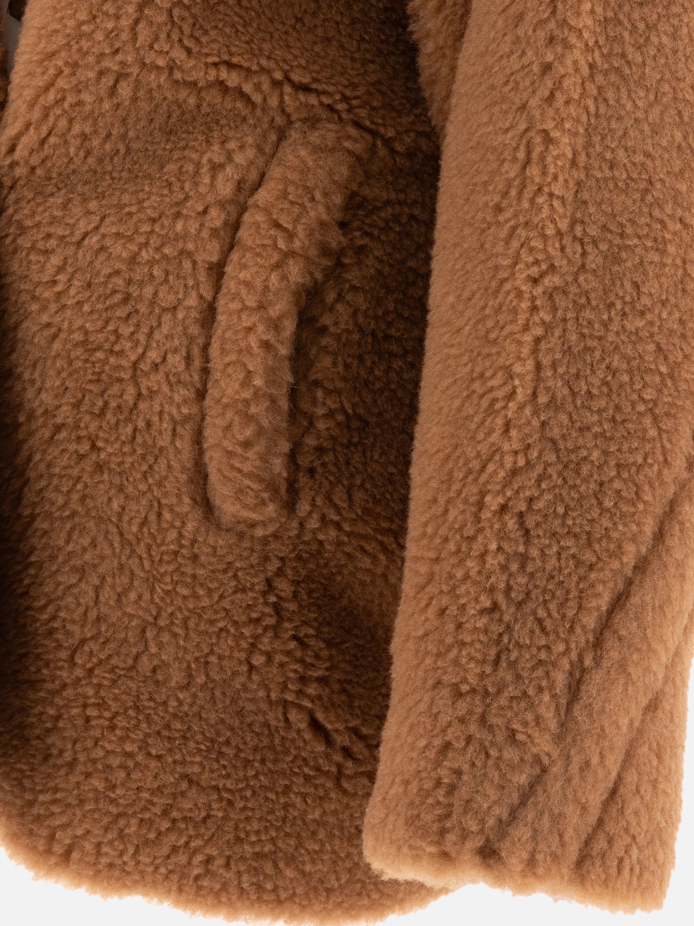 Max Mara Cappotto corto "Teddy Bear Icon" in alpaca e lana 17056131_XS Beige 4