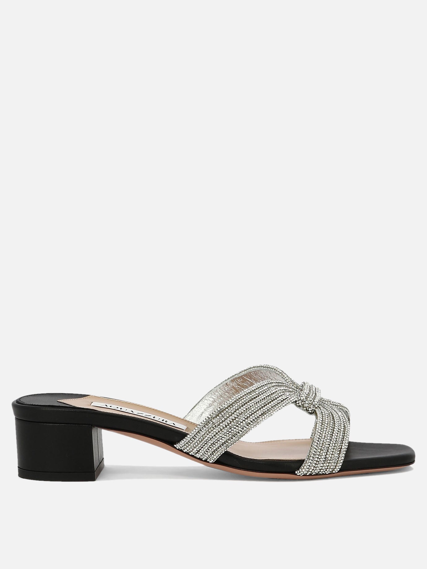 Heeled sandals 100% leather - 100% leather  Black - Aquazzura Women | PDP | VIETTI Online Store | Zoom-Modal
