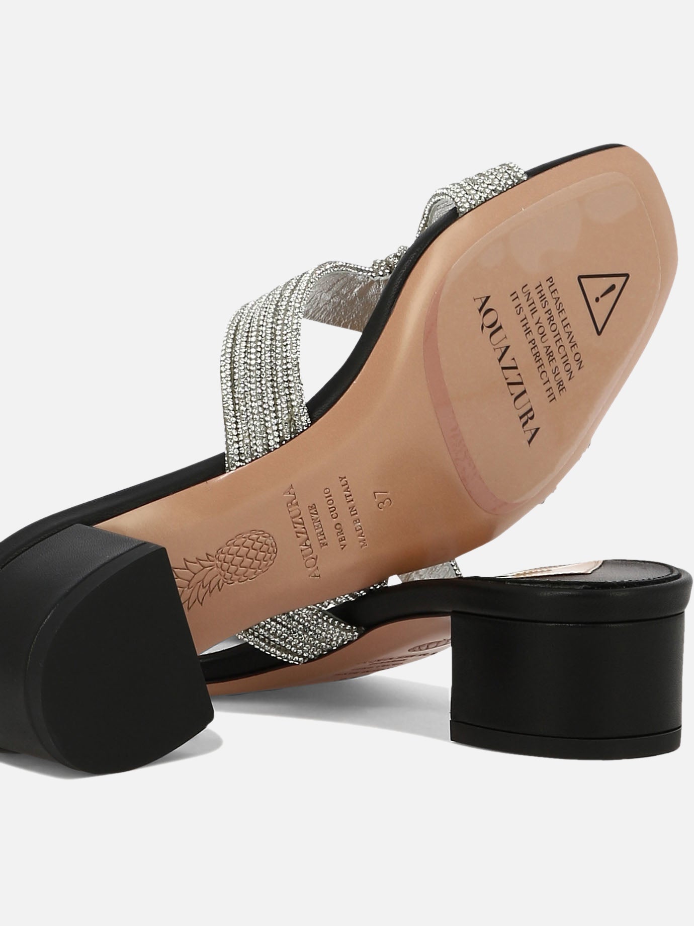 Heeled sandals 100% leather - 100% leather  Black - Aquazzura Women | PDP | VIETTI Online Store | Zoom-Modal_5
