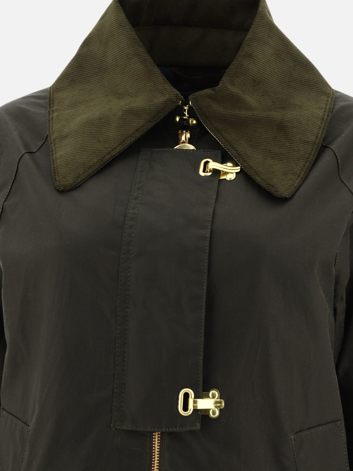 Quilted & Utility Jackets 100% waxed cotton  Green - Barbour Women | PDP | VIETTI Online Store | Zoom-Modal_3
