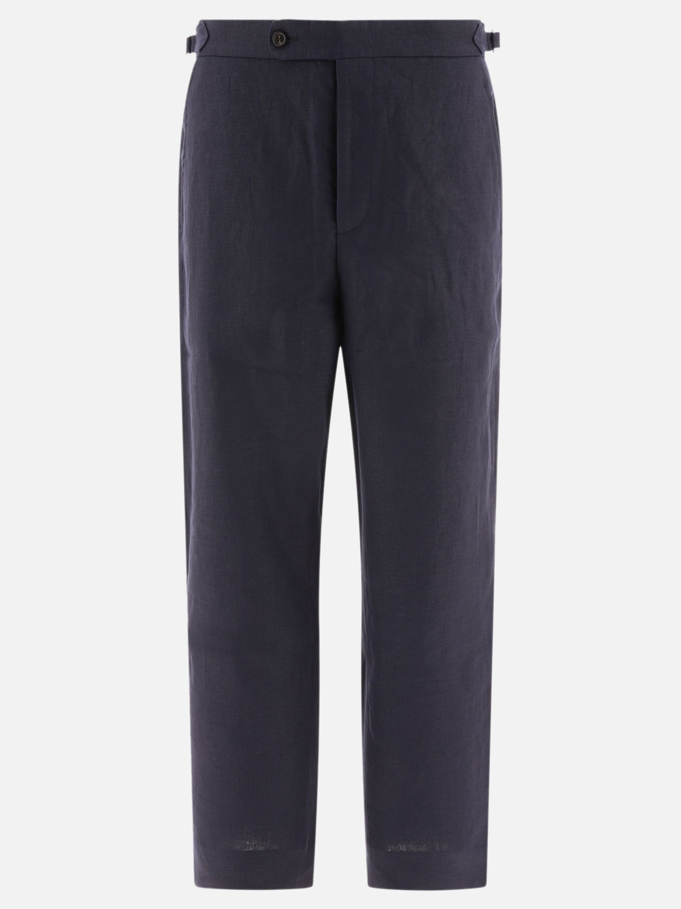 Bode Linen tailored trousers Blue