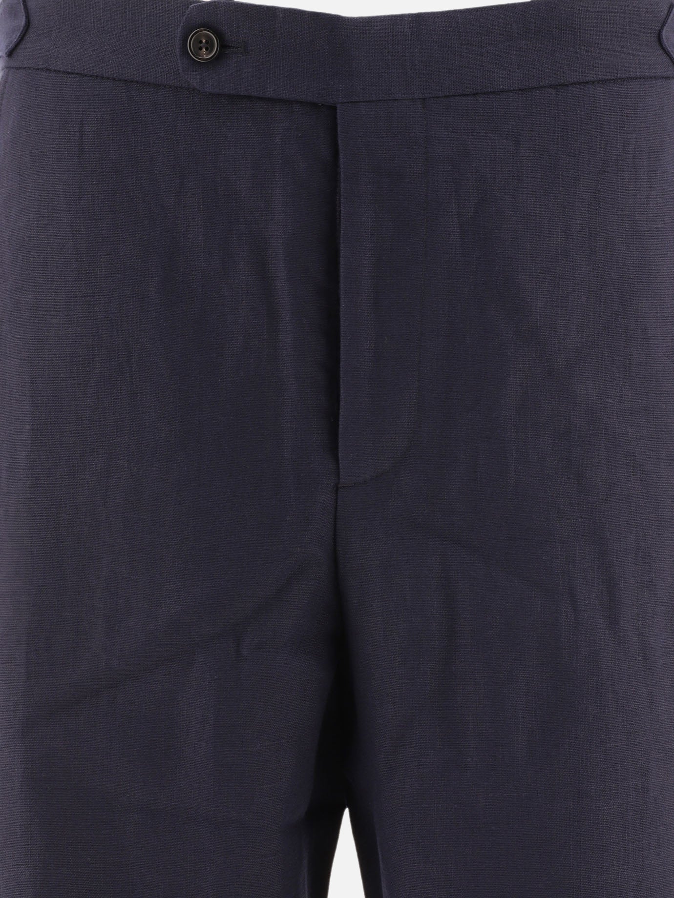 Bode Linen tailored trousers Blue