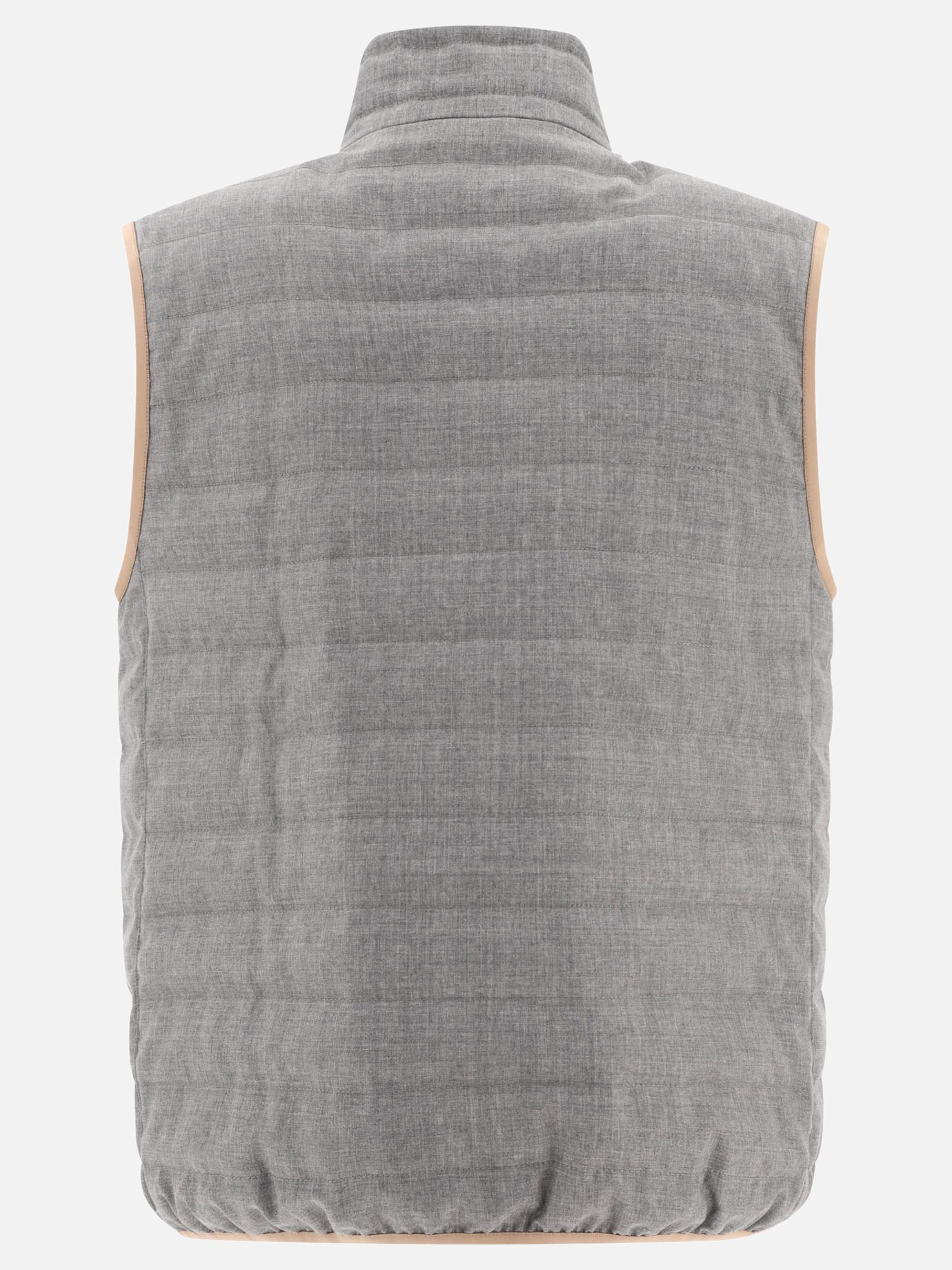 Vest jackets 100% wool - Padding: down and feathers  Grey - Brunello Cucinelli Men | PDP | VIETTI Online Store | Zoom-Modal_2
