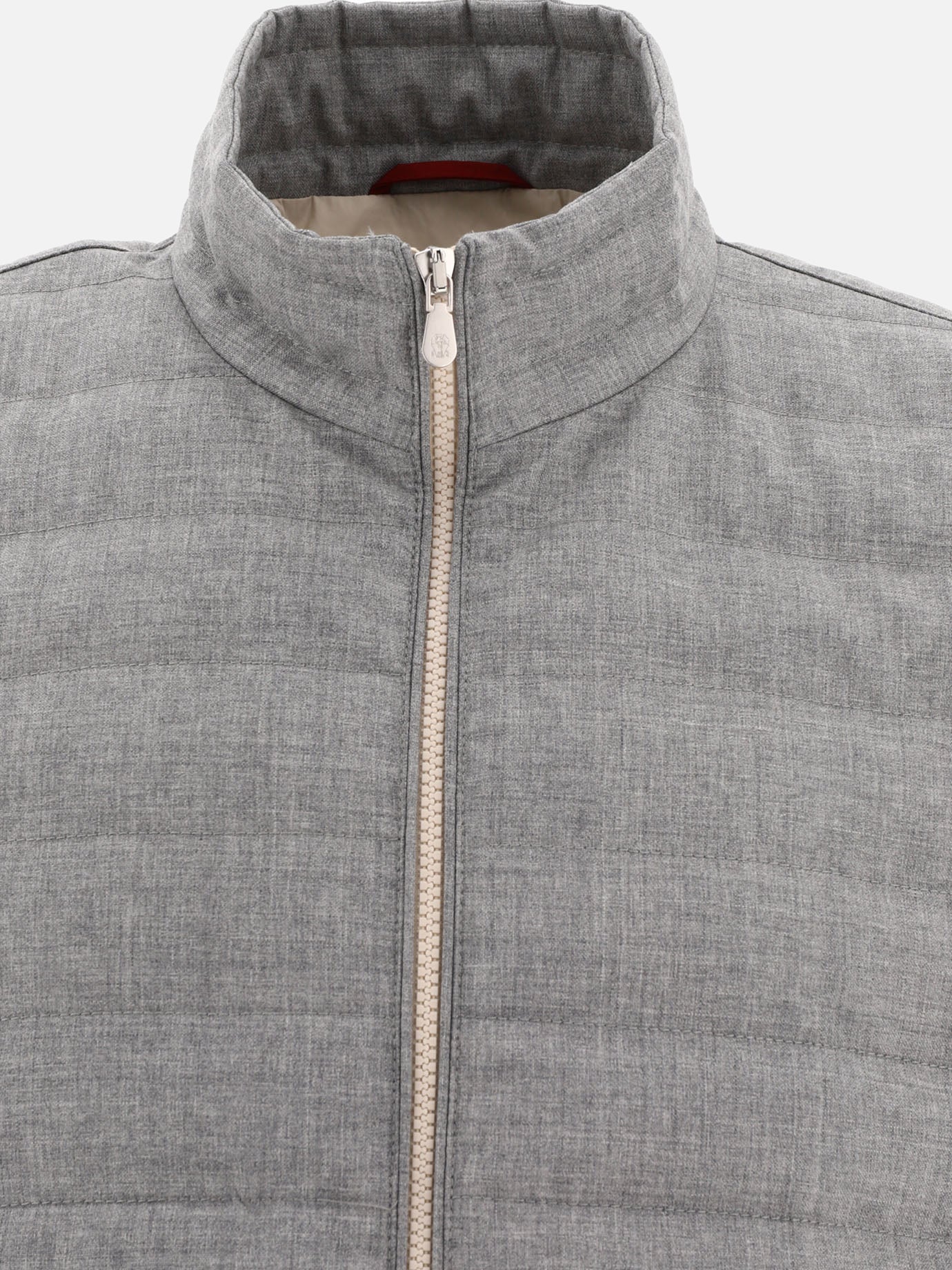 Vest jackets 100% wool - Padding: down and feathers  Grey - Brunello Cucinelli Men | PDP | VIETTI Online Store | Zoom-Modal_3
