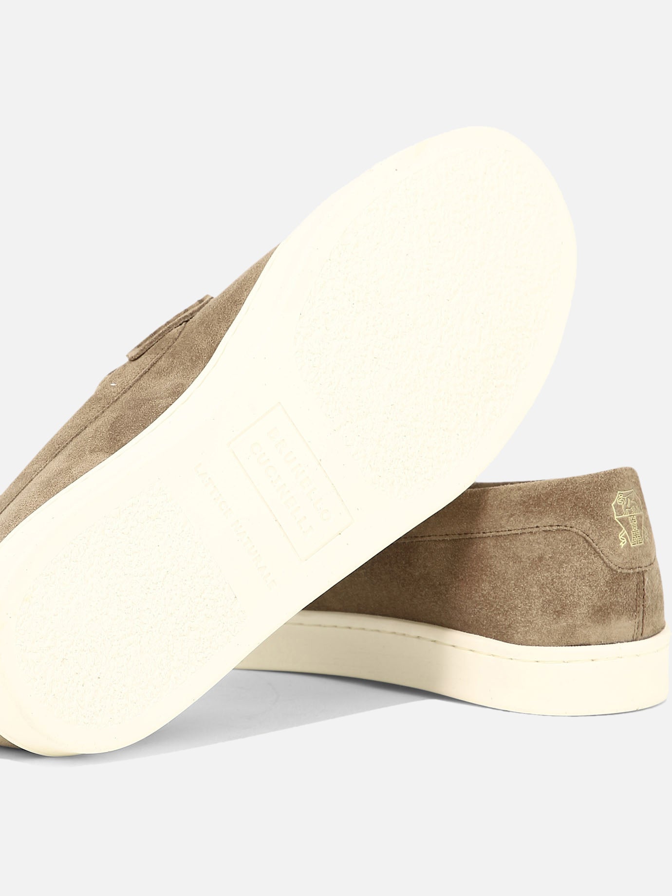 Loafers 100% suede - 100% rubber  Beige - Brunello Cucinelli Men | PDP | VIETTI Online Store | thumbnail_5