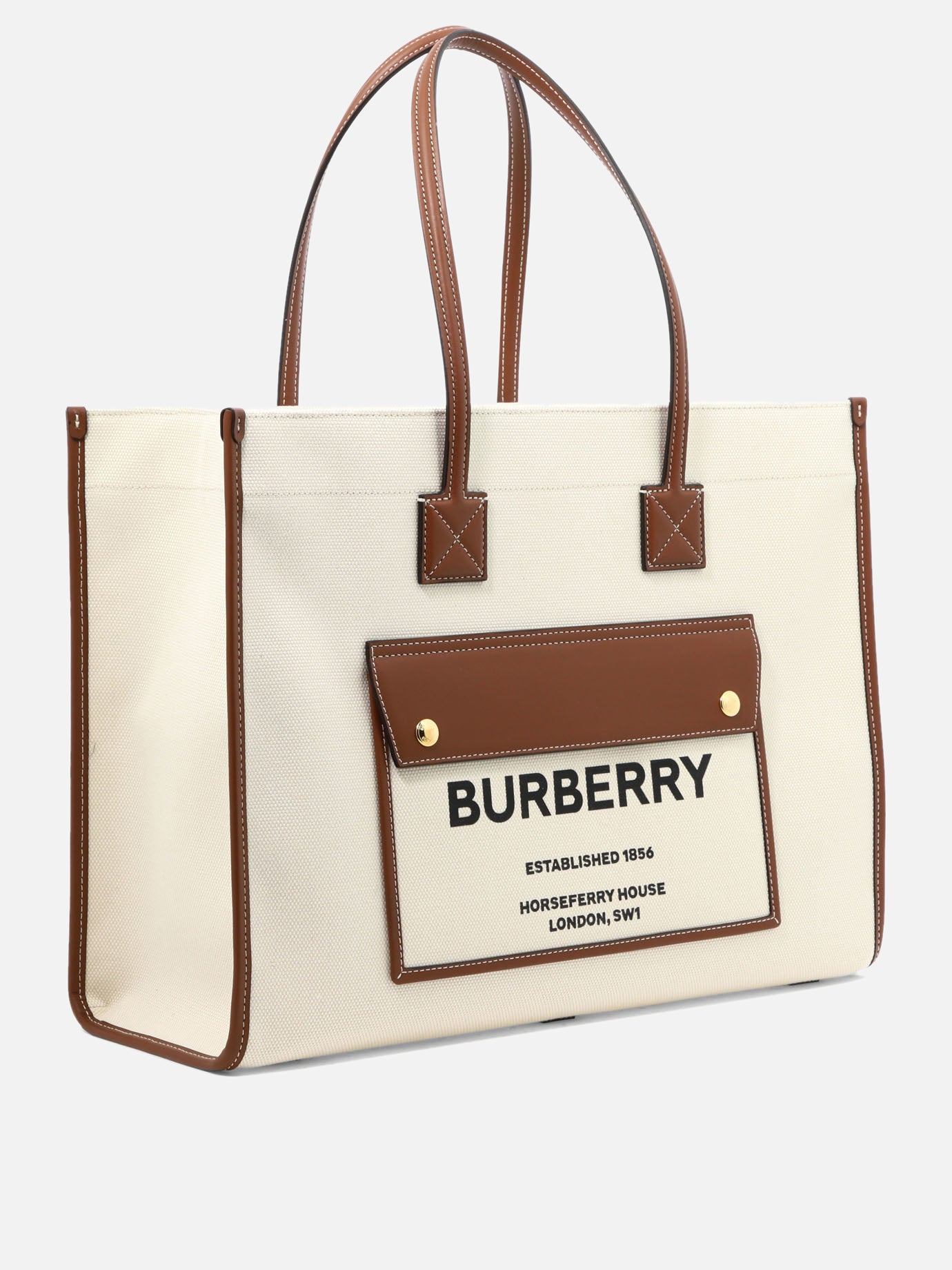 Large bags 100% cotton  Beige - Burberry Women | PDP | VIETTI Online Store | thumbnail_2