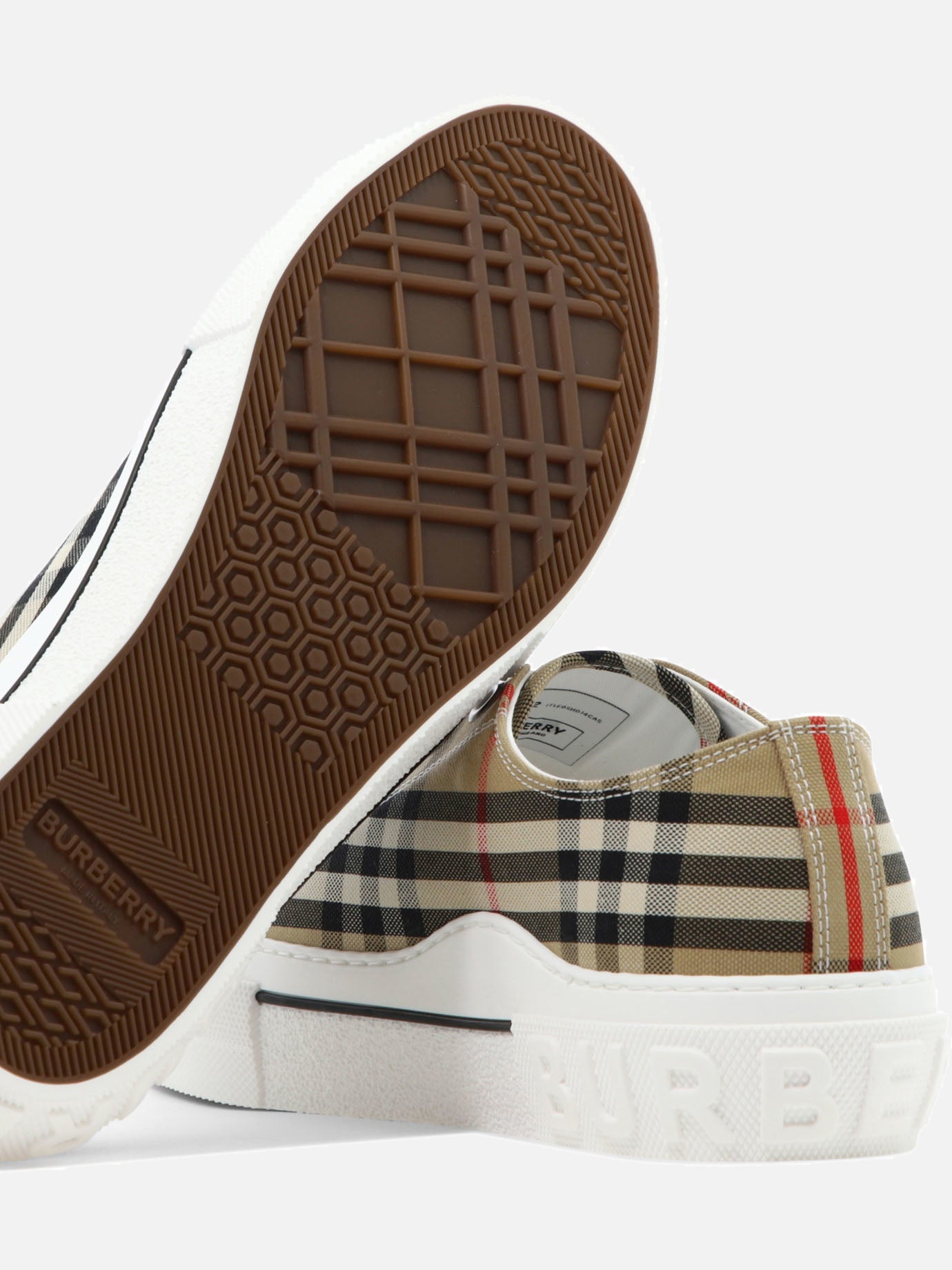 Low top sneakers 100% cotton - 100% rubber  Beige - Burberry Men | PDP | VIETTI Online Store | Zoom-Modal_5
