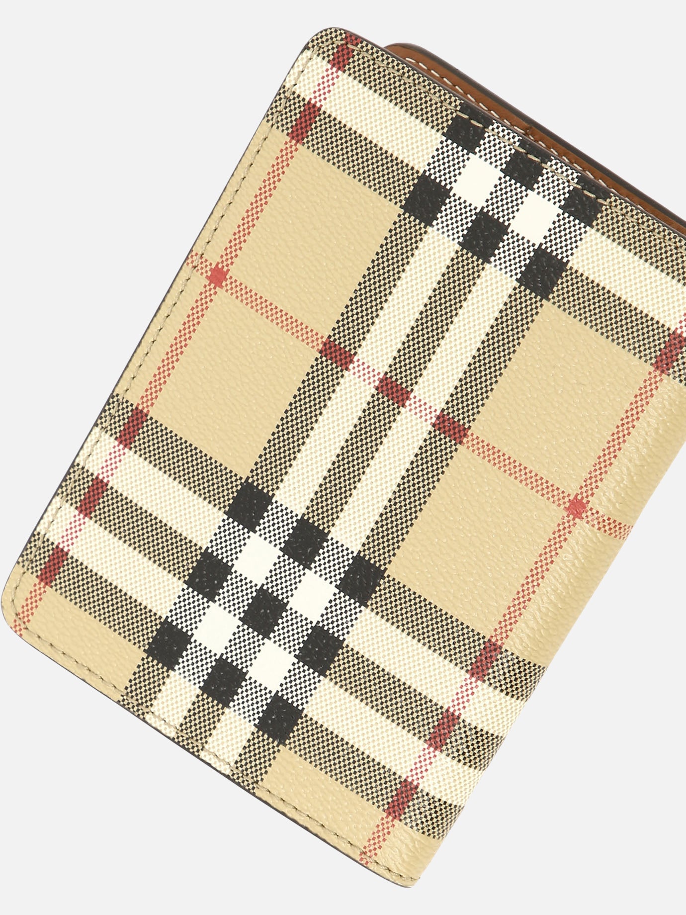 Document cases 71% polyurethane 16% polyester 12% cotton 1% acrylic  Beige - Burberry Women | PDP | VIETTI Online Store | thumbnail_4