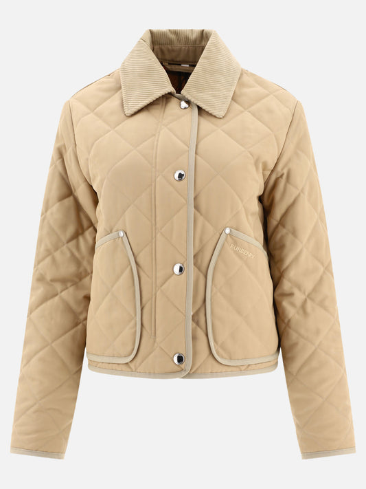 Quilted & Utility Jackets 100% polyester  Beige - Burberry Women | PLP | VIETTI Online Store 
