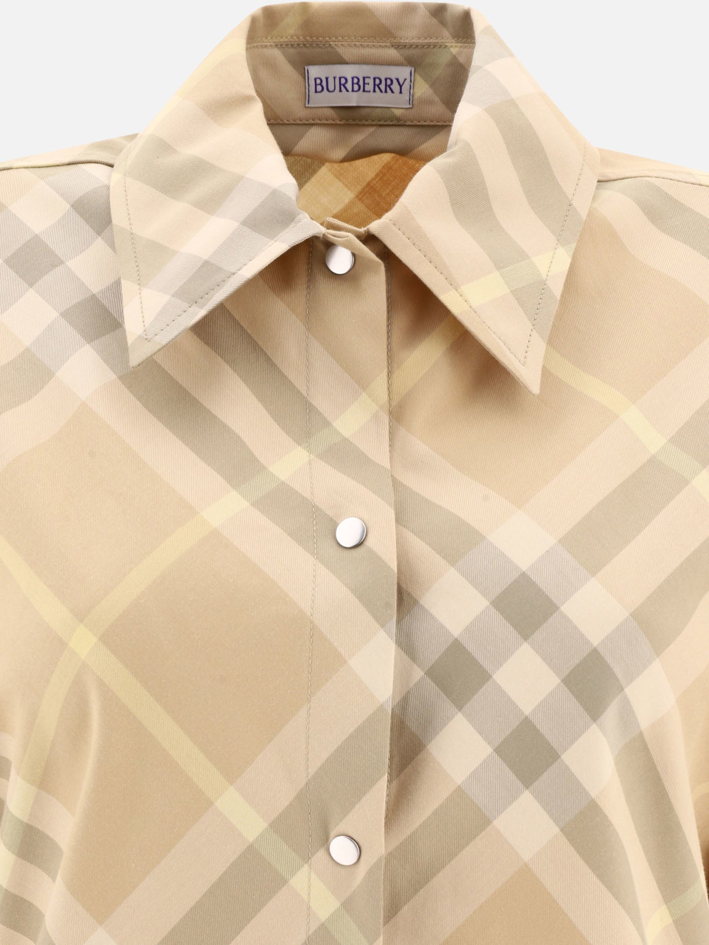 Mini dresses 100% cotton  Beige - Burberry Women | PDP | VIETTI Online Store | thumbnail_3