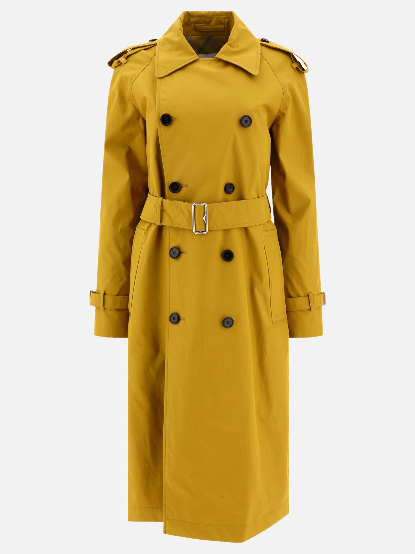 Raincoats & Trench coats 100% cotton  Yellow - Burberry Women | PDP | VIETTI Online Store | thumbnail