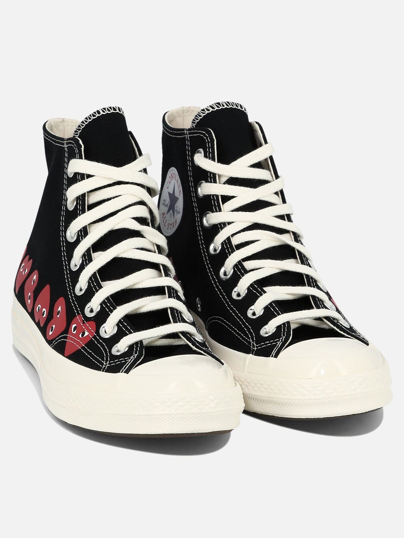 Sneaker alte 100% cotton - 100% rubber  Nero - Comme Des Garçons Play Uomo | PDP | VIETTI Online Store | Zoom-Modal_2
