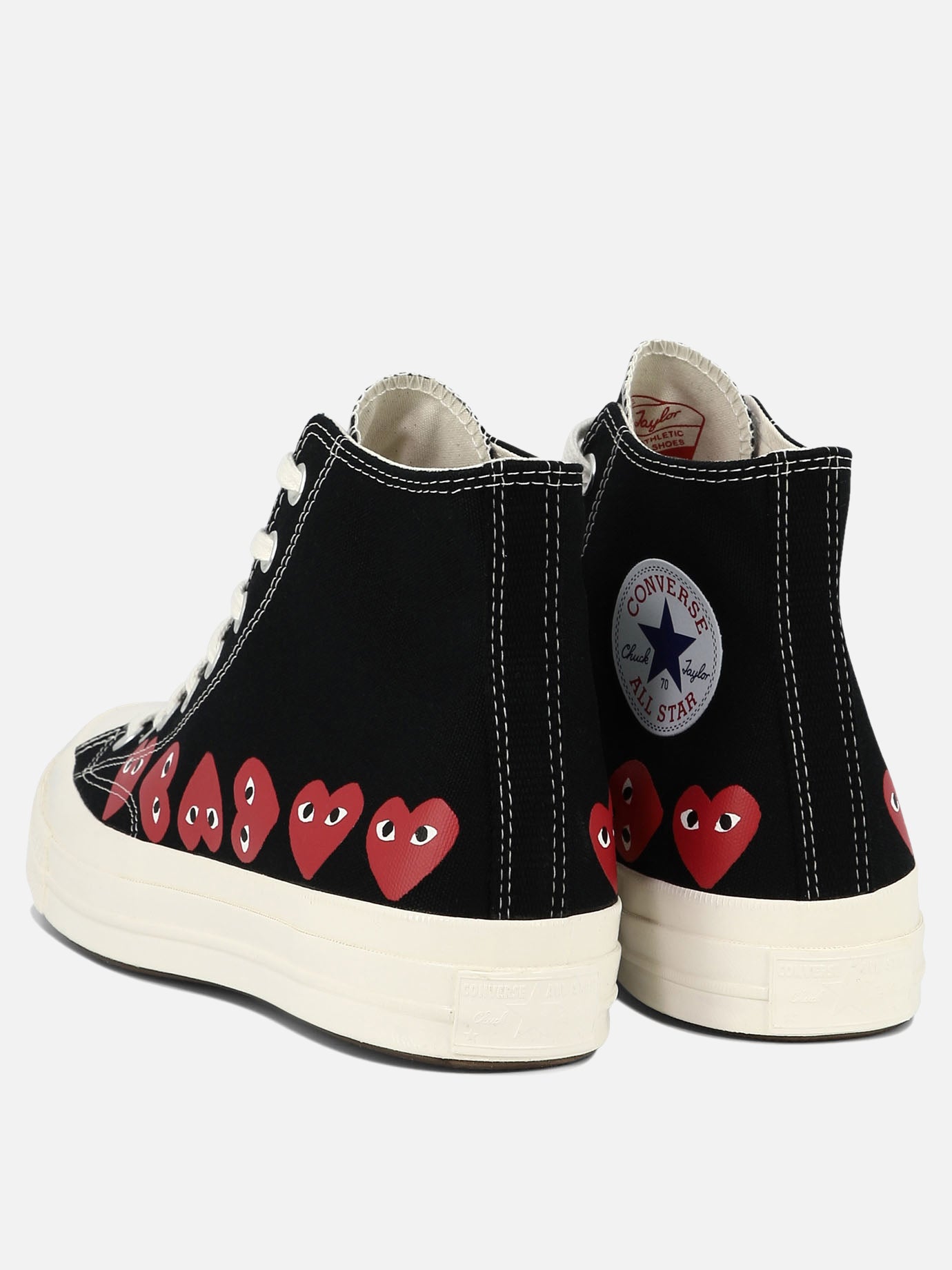 Sneaker alte 100% cotton - 100% rubber  Nero - Comme Des Garçons Play Uomo | PDP | VIETTI Online Store | Zoom-Modal_4
