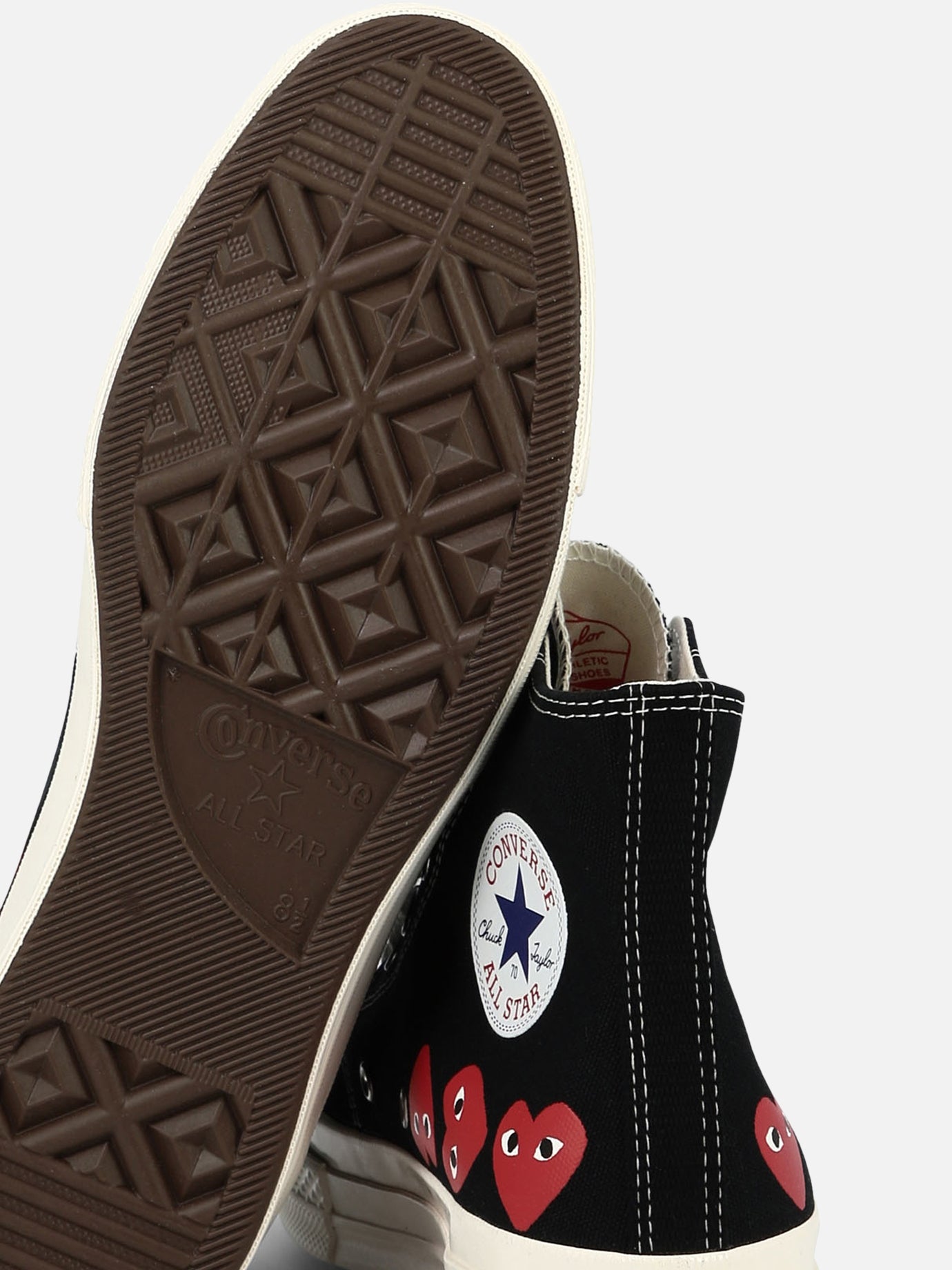 Sneaker alte 100% cotton - 100% rubber  Nero - Comme Des Garçons Play Uomo | PDP | VIETTI Online Store | thumbnail_5
