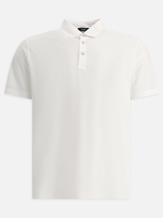 Crêpe jersey polo shirt