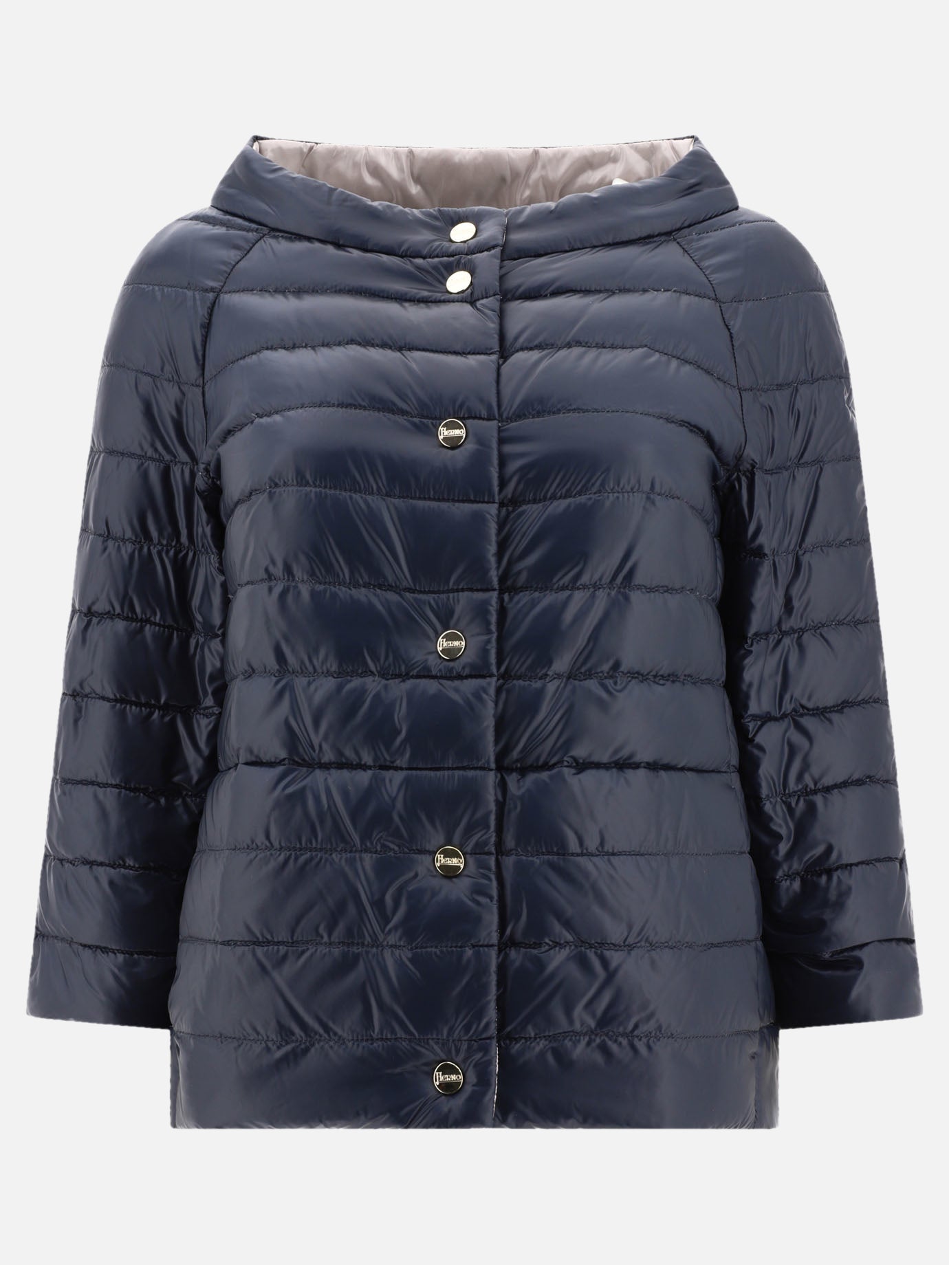 Down jackets Solid colour  Blue - Herno Women | PDP | VIETTI Online Store | thumbnail