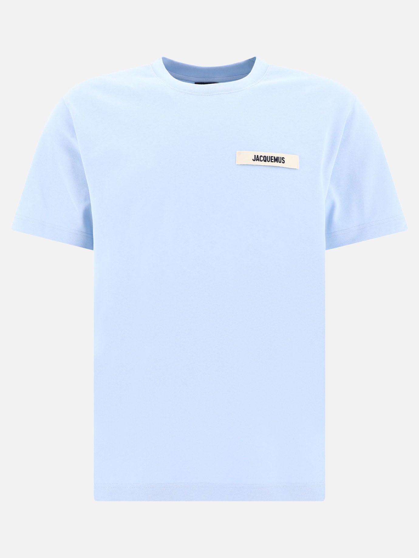Crewneck t-shirts 100% cotton  Light blue - Jacquemus Men | PDP | VIETTI Online Store | thumbnail
