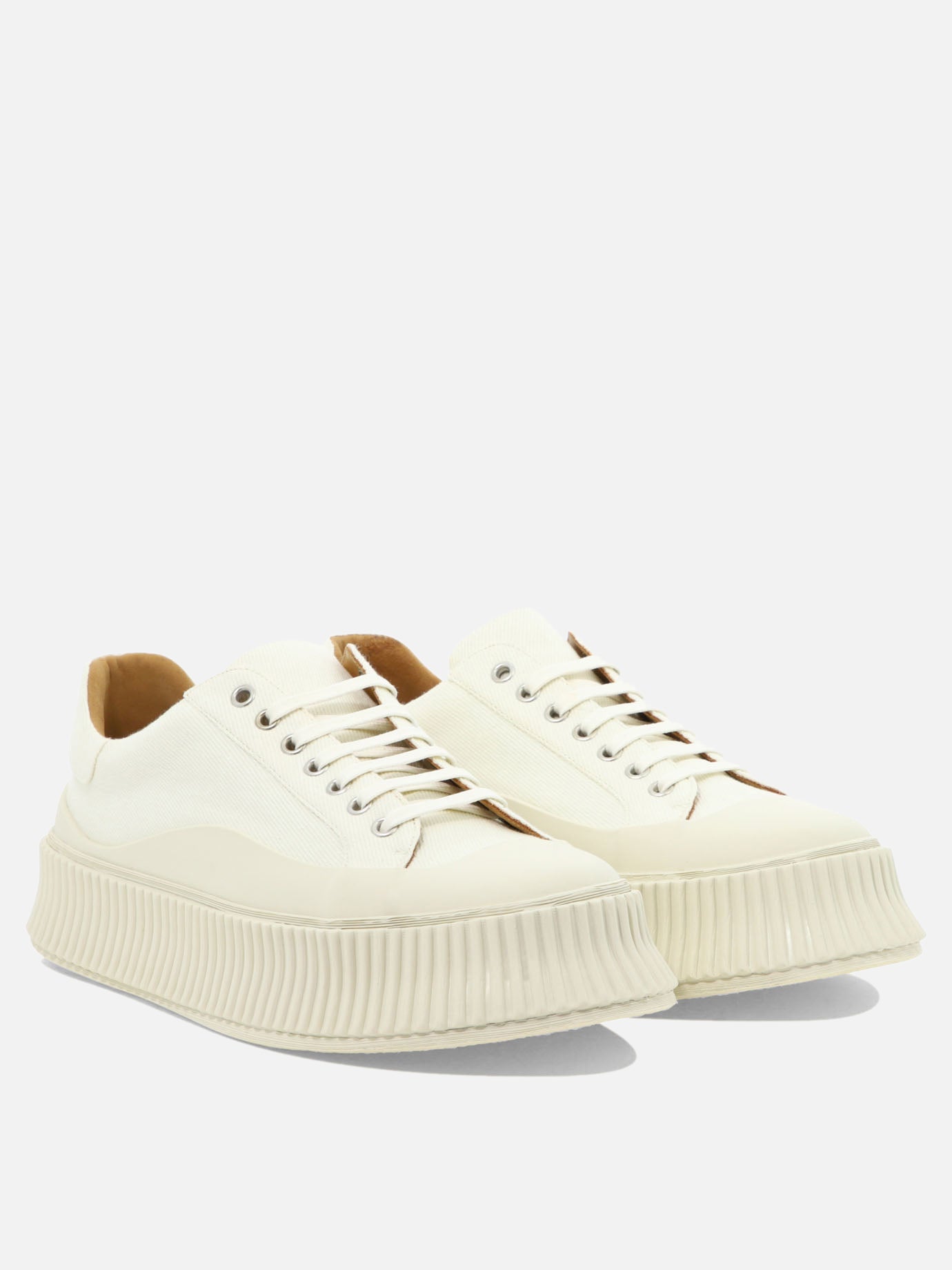 Low top sneakers 80% cotton 20% rubber - 100% rubber  White - Jil Sander Men | PDP | VIETTI Online Store | Zoom-Modal_2
