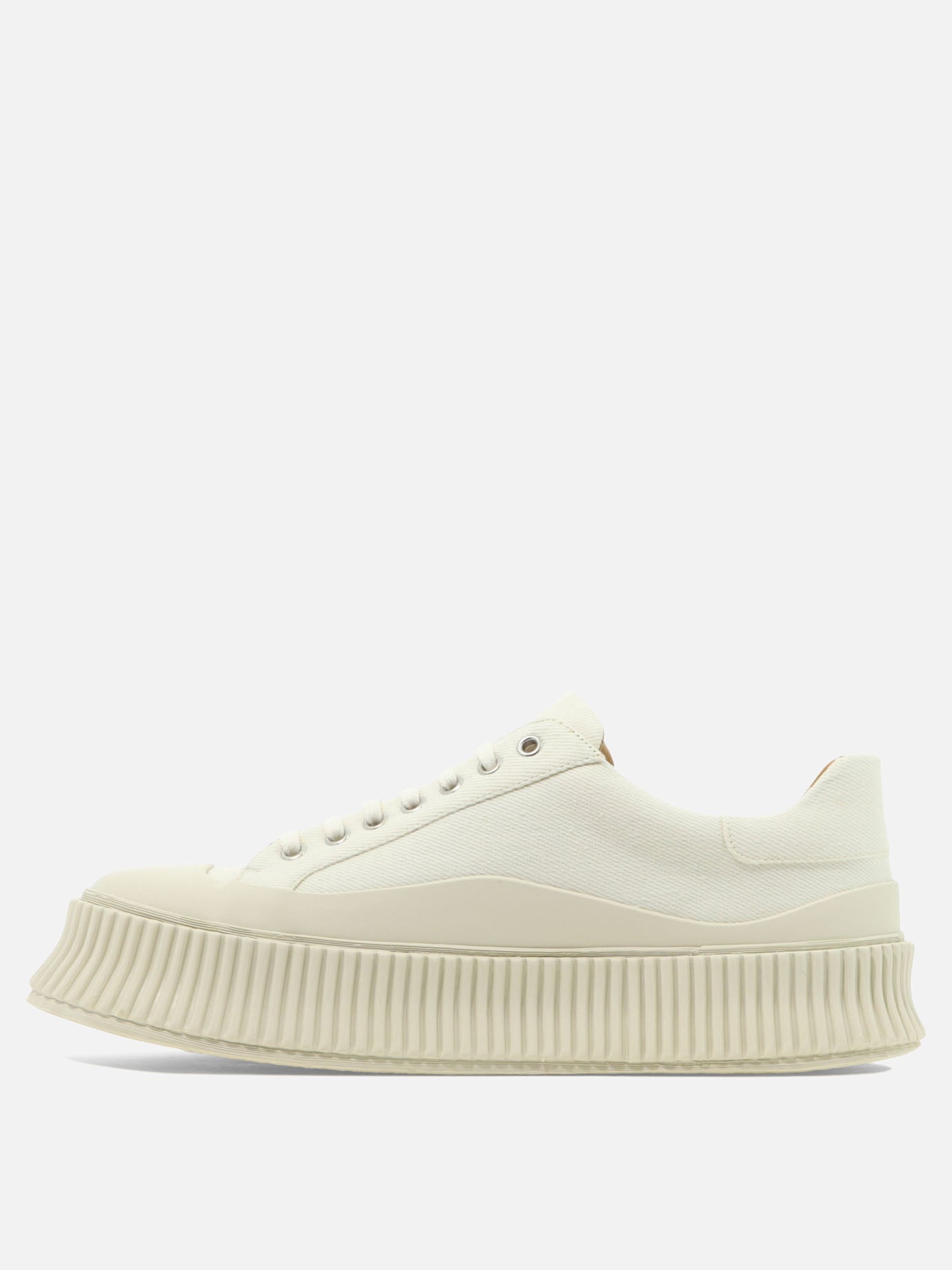 Low top sneakers 80% cotton 20% rubber - 100% rubber  White - Jil Sander Men | PDP | VIETTI Online Store | thumbnail_3