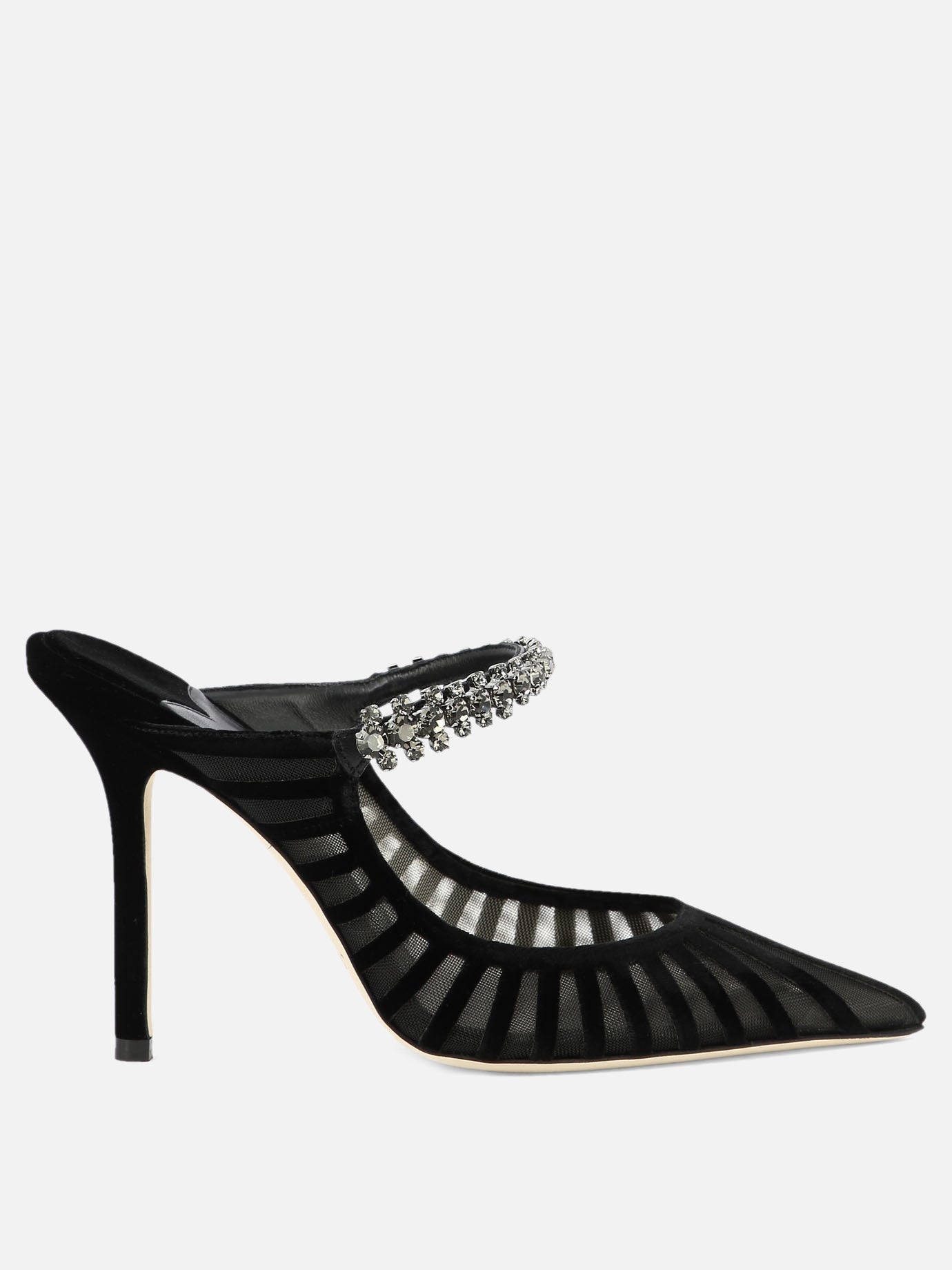 Mules 100% velvet - 100% leather  Black - Jimmy Choo Women | PDP | VIETTI Online Store | thumbnail
