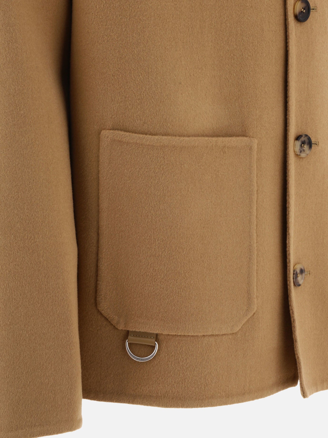 Short coats 72% wool 18% cashmere 10% leather  Beige - Loewe Men | PDP | VIETTI Online Store | Zoom-Modal_4
