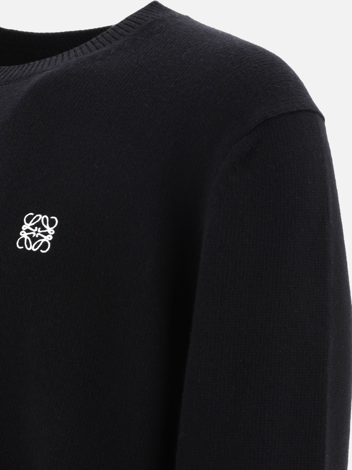 Crewneck sweaters 100% wool  Black - Loewe Men | PDP | VIETTI Online Store | Zoom-Modal_4
