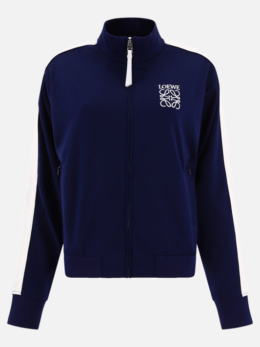 Quilted & Utility Jackets 73% polyester 15% polyamide 5% leather 1% elastan  Blue - Loewe Women | PLP | VIETTI Online Store 
