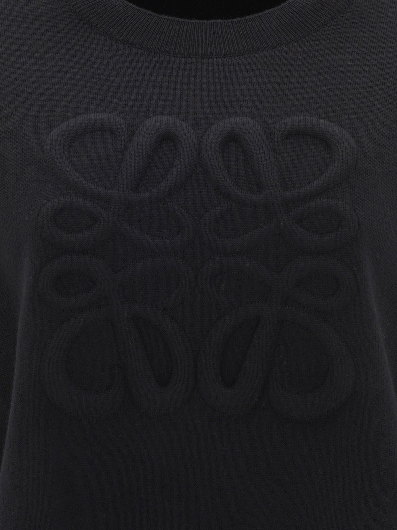 Crewneck sweaters 96% wool 4% polyamide  Black - Loewe Women | PDP | VIETTI Online Store | thumbnail_3