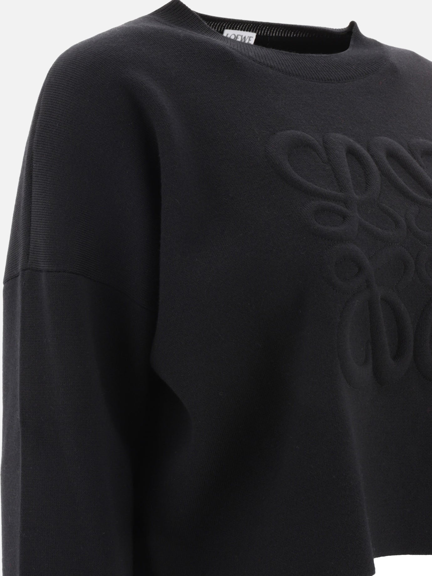 Crewneck sweaters 96% wool 4% polyamide  Black - Loewe Women | PDP | VIETTI Online Store | Zoom-Modal_4
