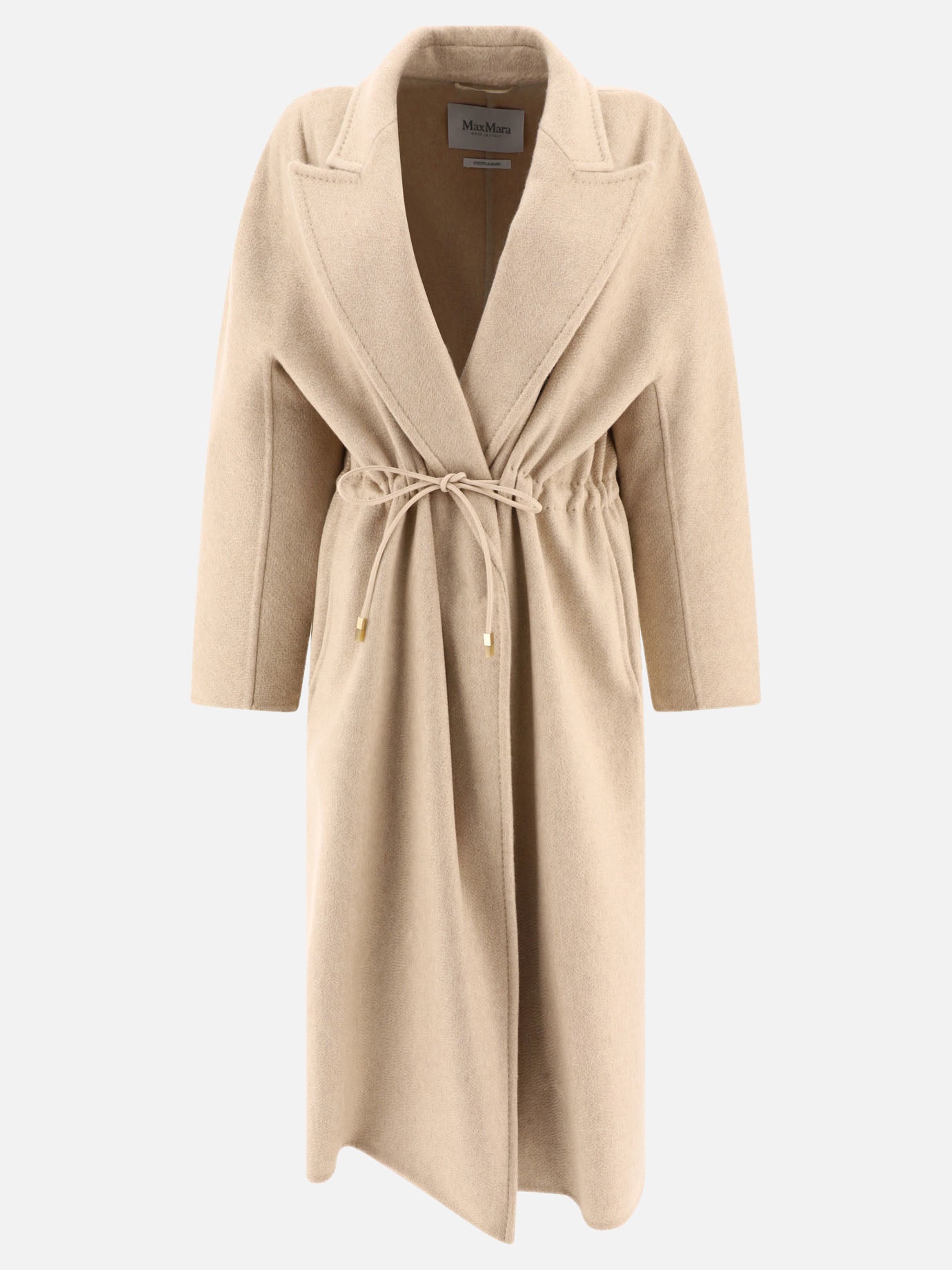 Long coats Solid colour  Beige - Max Mara Women | PDP | VIETTI Online Store | thumbnail