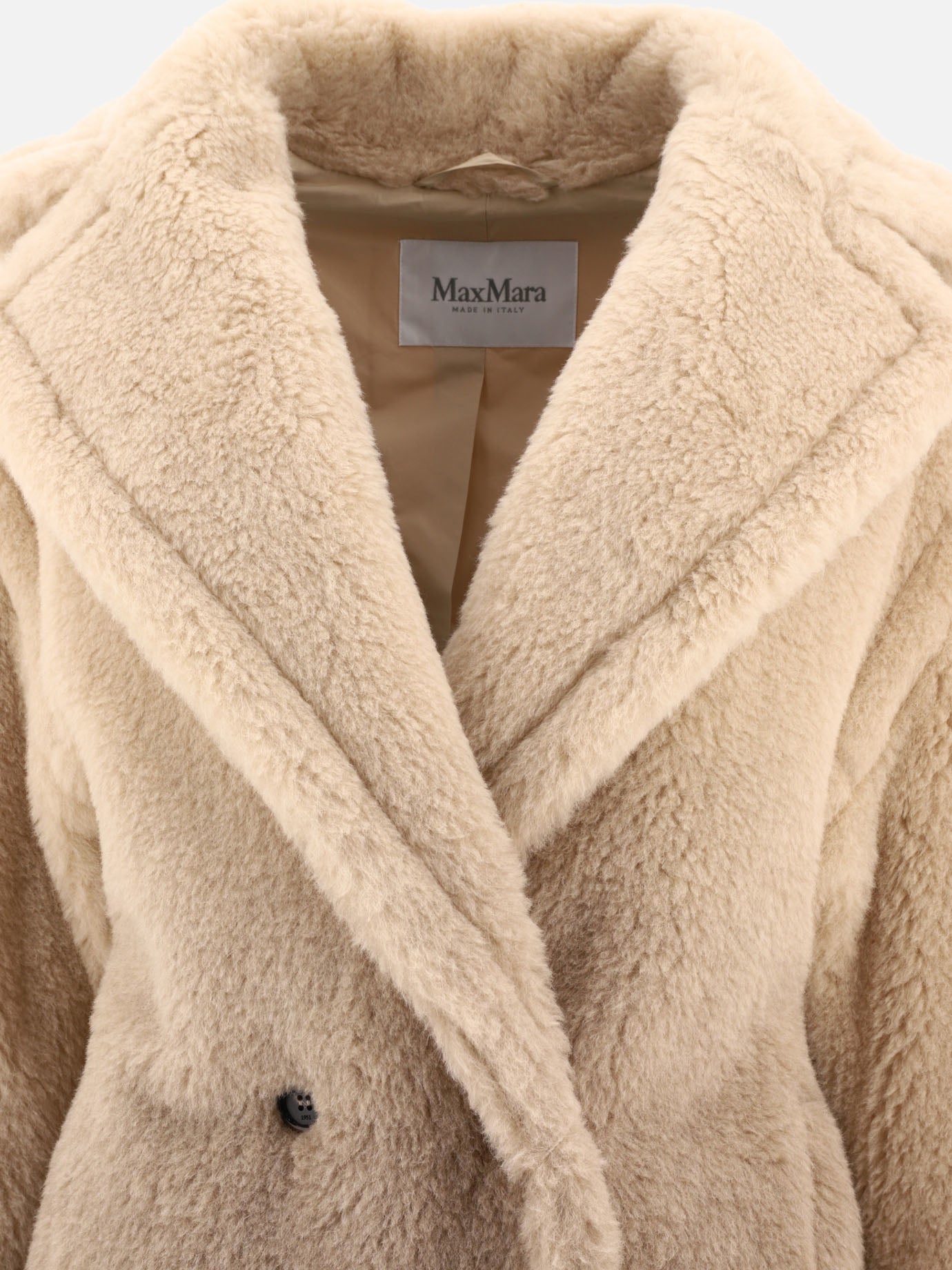 Long coats Solid colour  Beige - Max Mara Women | PDP | VIETTI Online Store | thumbnail_3